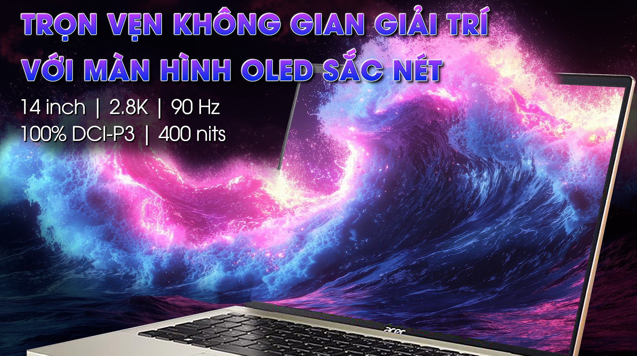 Laptop Acer Swift Go SFG14 71 74CP i7 13700H/16GB/512GB/OfficeHS/Win11 (NX.KPZSV.004)