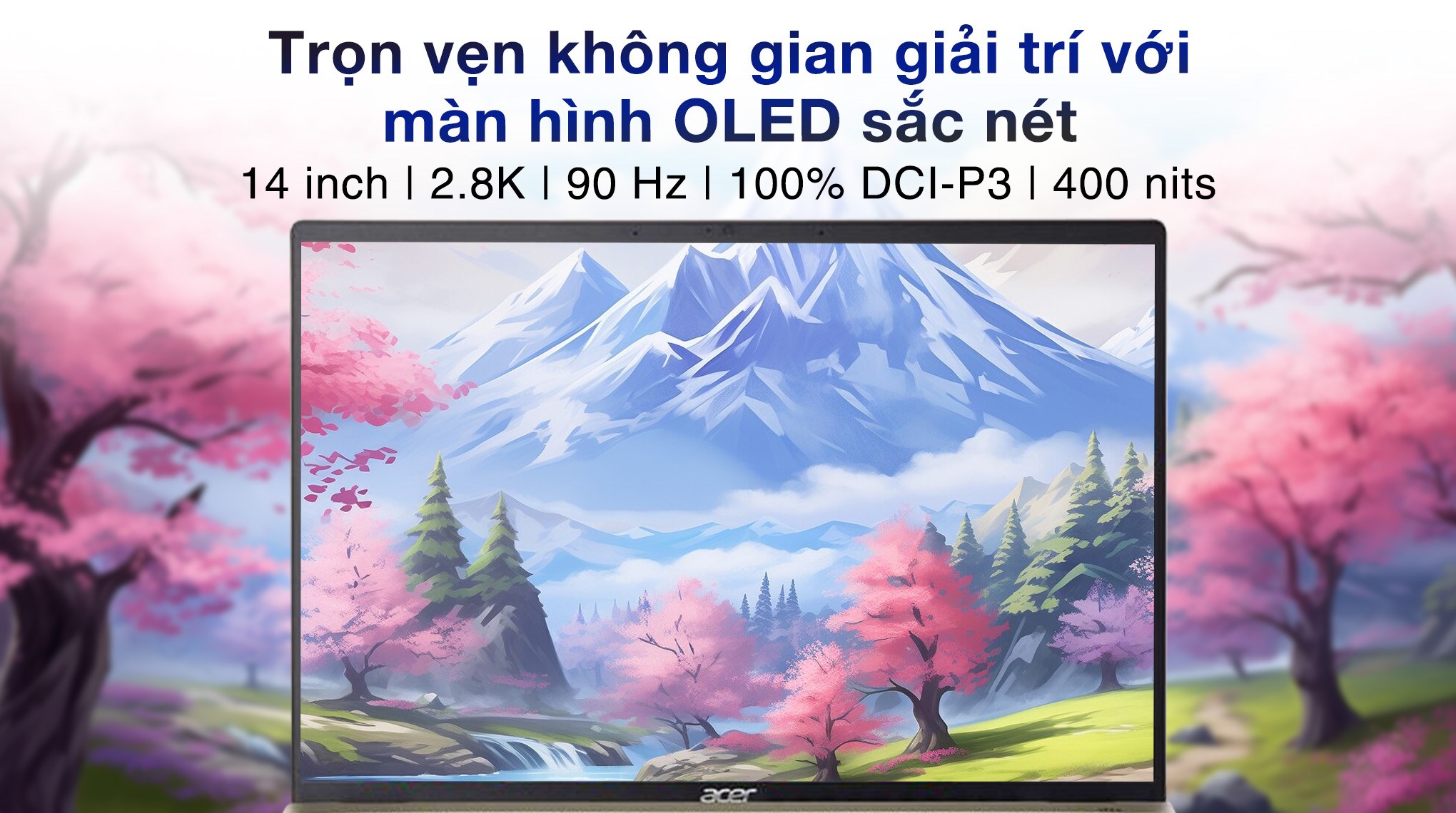 Laptop Acer Swift Go SFG14 71 513F i5 13500H/16GB/512GB/OfficeHS/Win11 (NX.KPZSV.003)