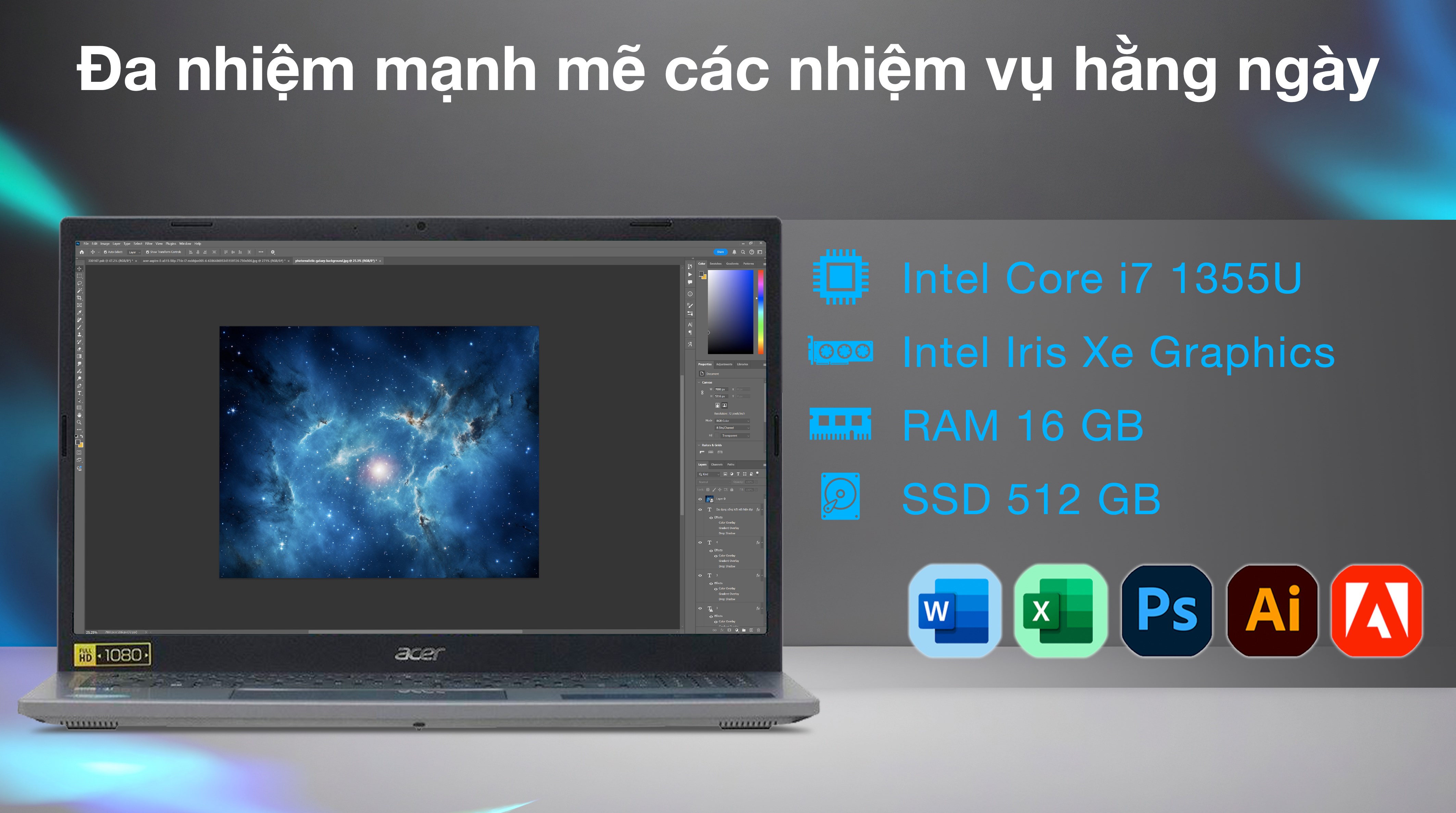 Laptop Acer Aspire 5 A515 58P 774R i7 1355U/16GB/512GB/Win11 (NX.KHJSV.005)