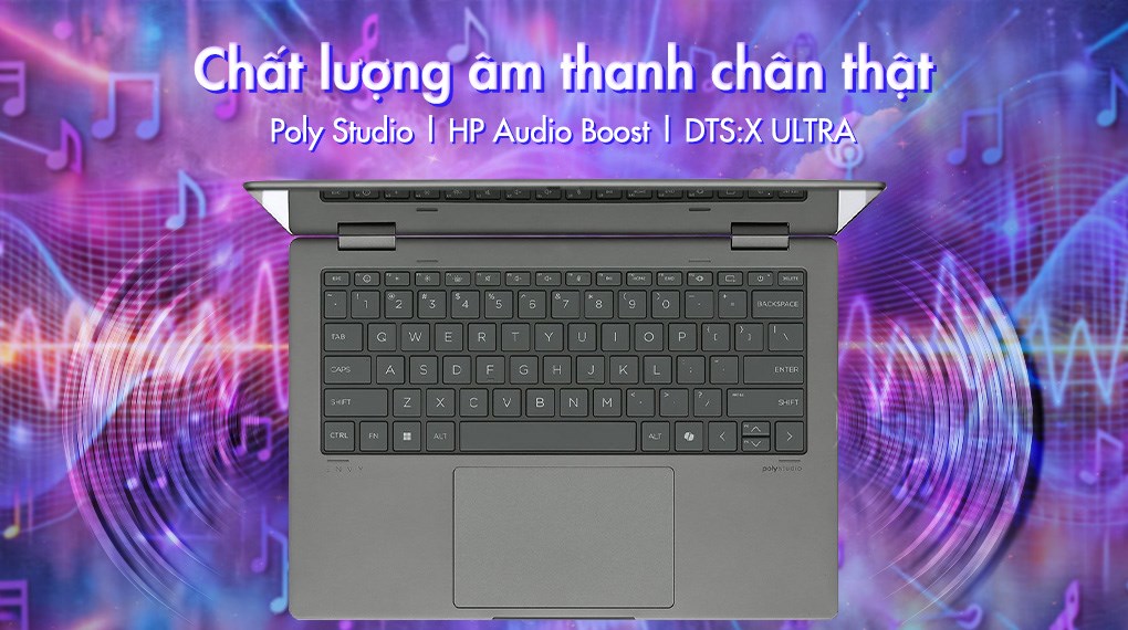 Laptop HP Envy x360 14 fc0162TU - AY8X1PA (Ultra 5 125U, 16GB, 512GB, 2.8K OLED, Cảm ứng, OfficeHS, Win11)