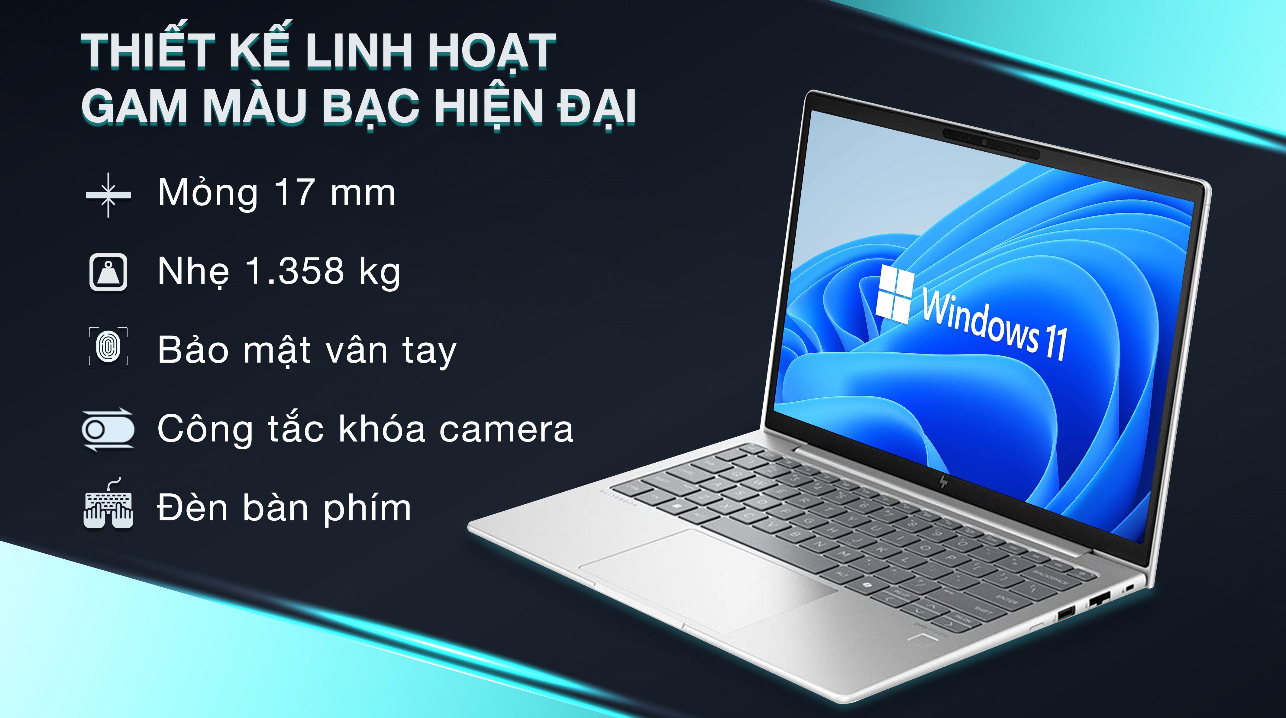 Laptop HP Elitebook 630 G11 Ultra 5 125U/16GB/512GB/Win11 (A7LL8PT)