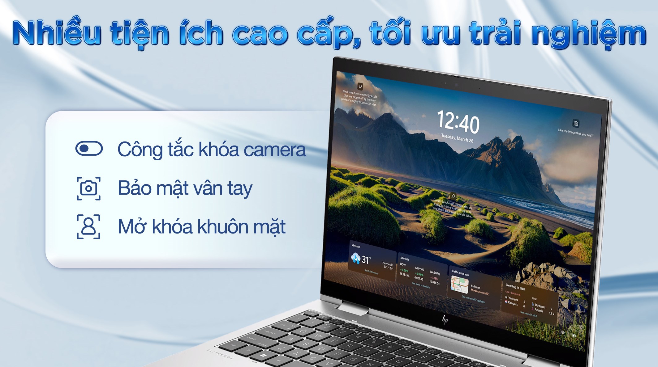 Laptop HP Elitebook X360 830 G11 - A7RB9PT (Ultra 5 135U, 16GB, 512GB, WUXGA, Cảm ứng, Win11 Pro)
