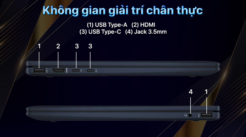 Laptop HP Envy X360 14 fc0153TU - AY8V4PA (Ultra 7 155U, 32GB, 512GB, 2.8K OLED, Cảm ứng, Win11)