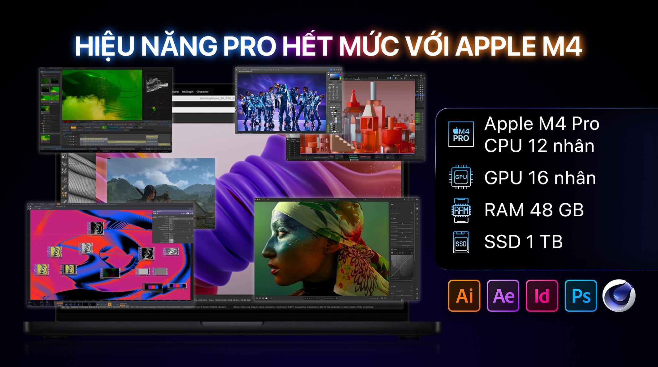 Laptop MacBook Pro 14 inch M4 Pro 48GB/1TB