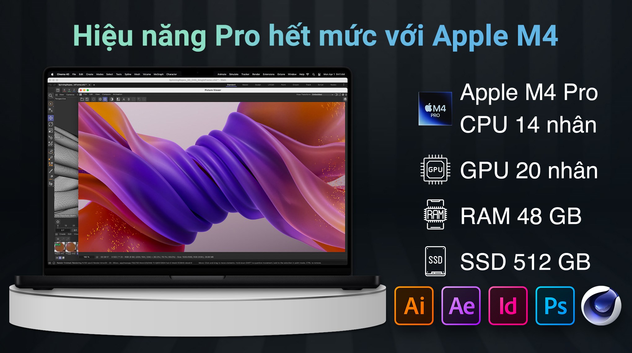 Laptop MacBook Pro 16 inch M4 Pro 48GB/512GB