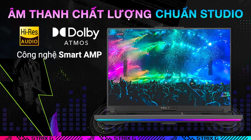 Laptop Asus Gaming ROG Strix G16 G614JV - N4156W (i7 13650HX, 16GB, 512GB, RTX 4060 8GB, WQXGA 240Hz, Win11)