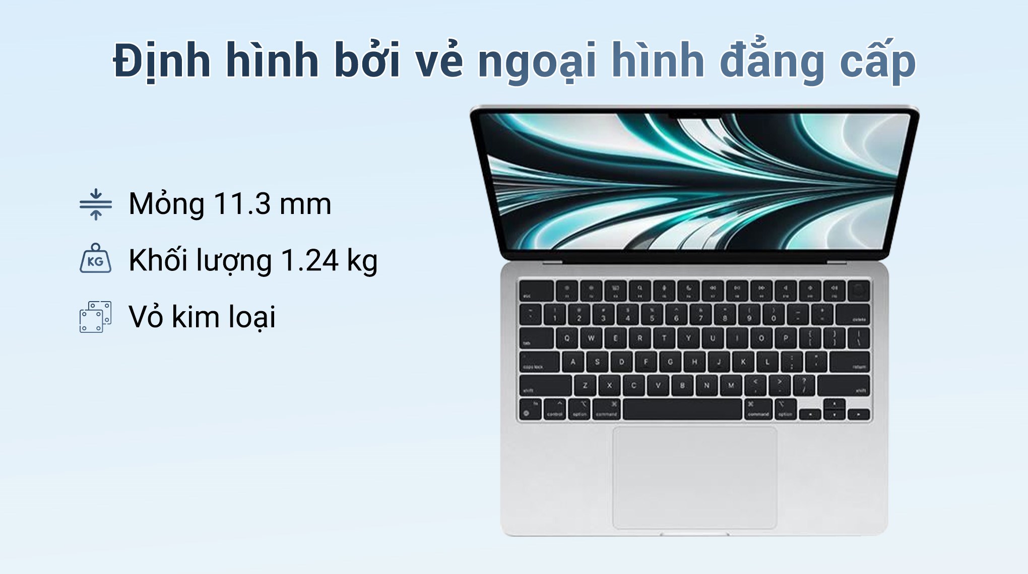 MacBook Air 13 M2 24GB/512GB - Chính hãng, trả góp