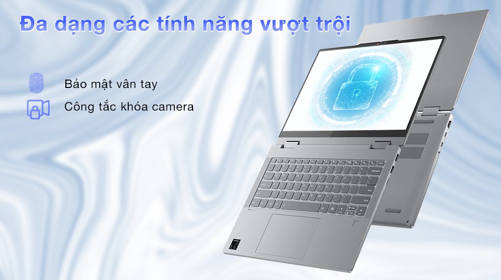 Laptop Lenovo IdeaPad 5 2in1 14Q8X9 - 83GH001FVN (X1P 42 100, 16GB, 512GB, WUXGA OLED, Cảm ứng, Win11)