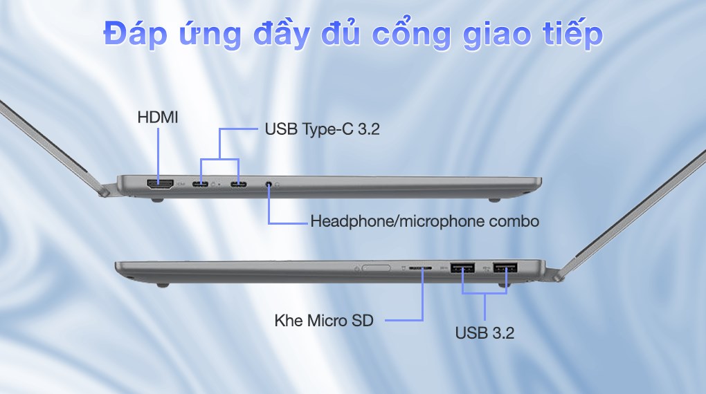 Laptop Lenovo IdeaPad 5 2in1 14Q8X9 - 83GH001FVN (X1P 42 100, 16GB, 512GB, WUXGA OLED, Cảm ứng, Win11)