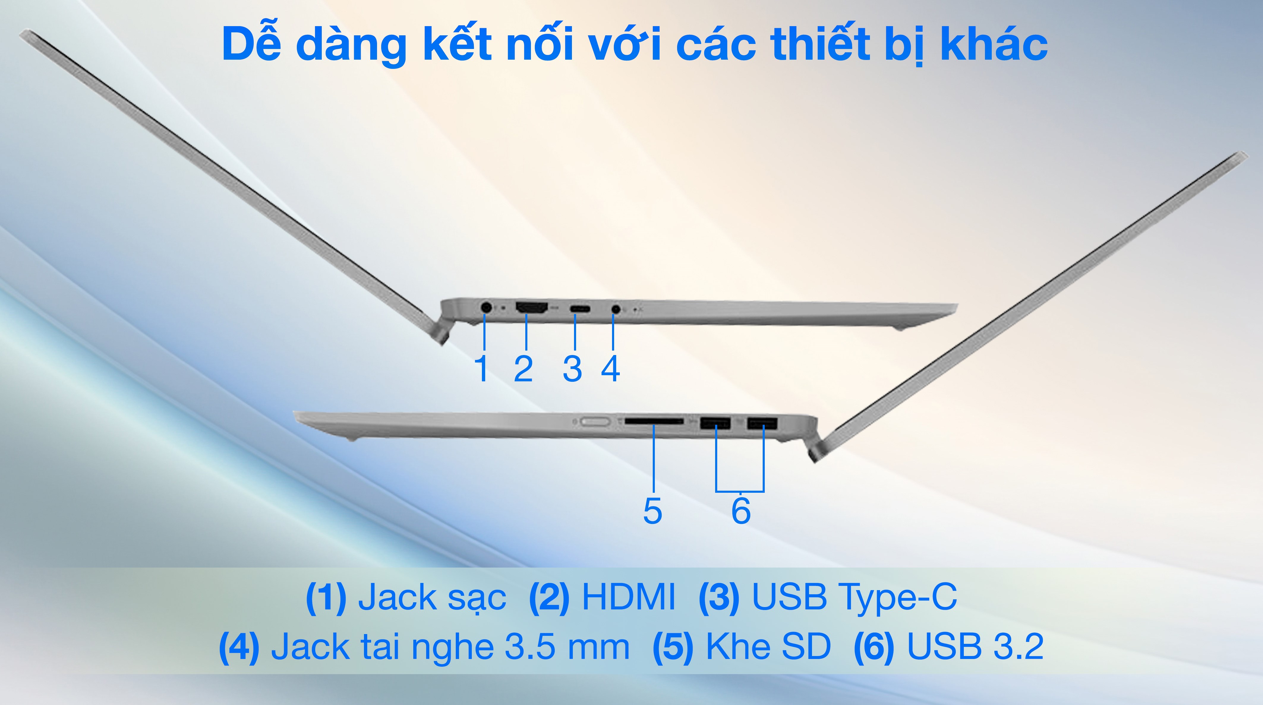 Laptop Lenovo IdeaPad Flex 5 14ABR8 - 82XX00DLVN (R7 7730U, 16GB, 512GB, WUXGA, Cảm ứng, Win11)