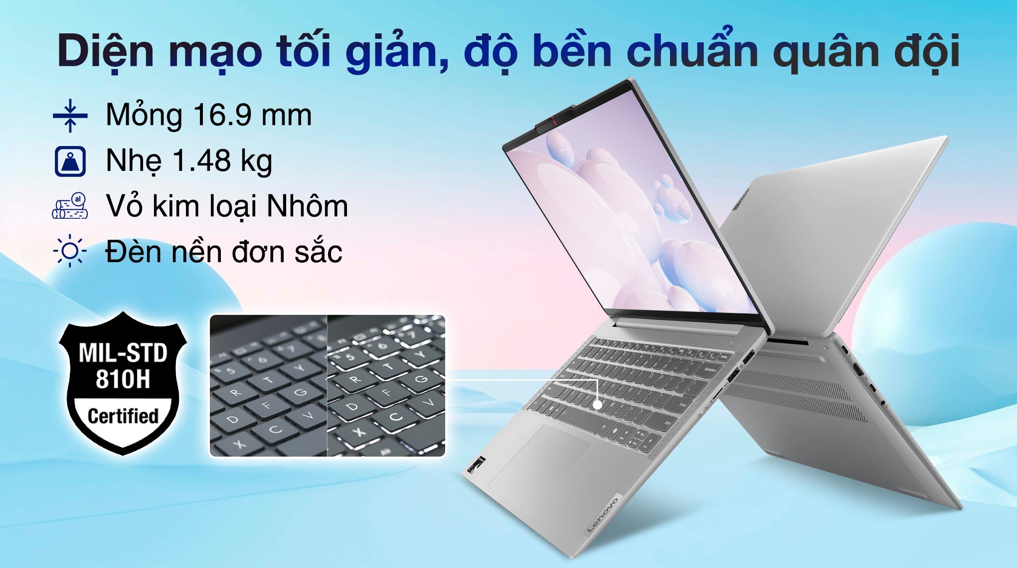 Lenovo IdeaPad Slim 5 14Q8X9 X1P 42 100 (83HL000KVN) - Thiết kế