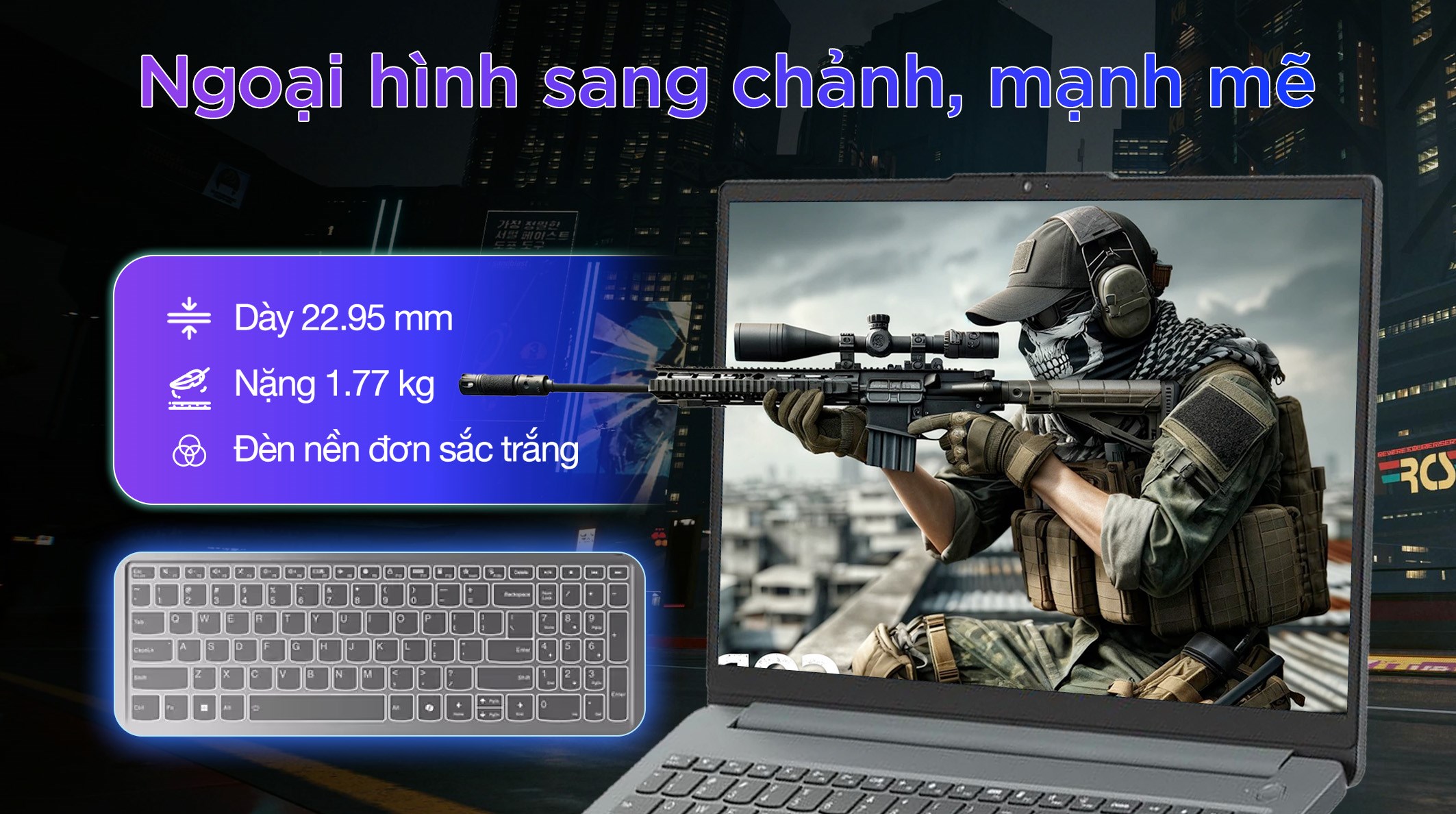 Lenovo Gaming LOQ Essential 15IAX9E i5 12450HX (83LK000BVN) - Thiết kế