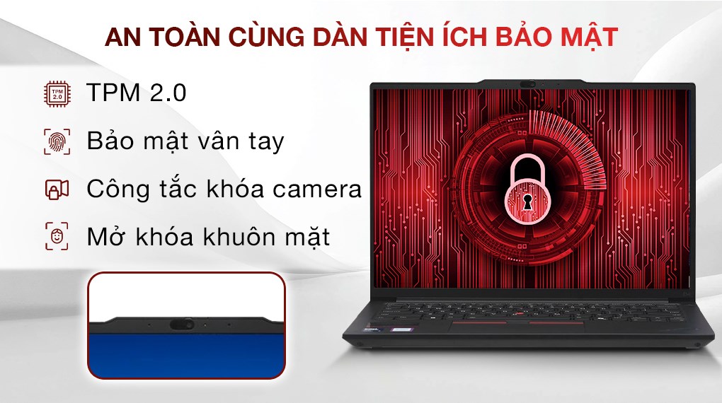 Laptop Lenovo ThinkPad E14 - 21M7004YVN (Ultra 7 155H, 16GB, 512GB, WUXGA, Win11)