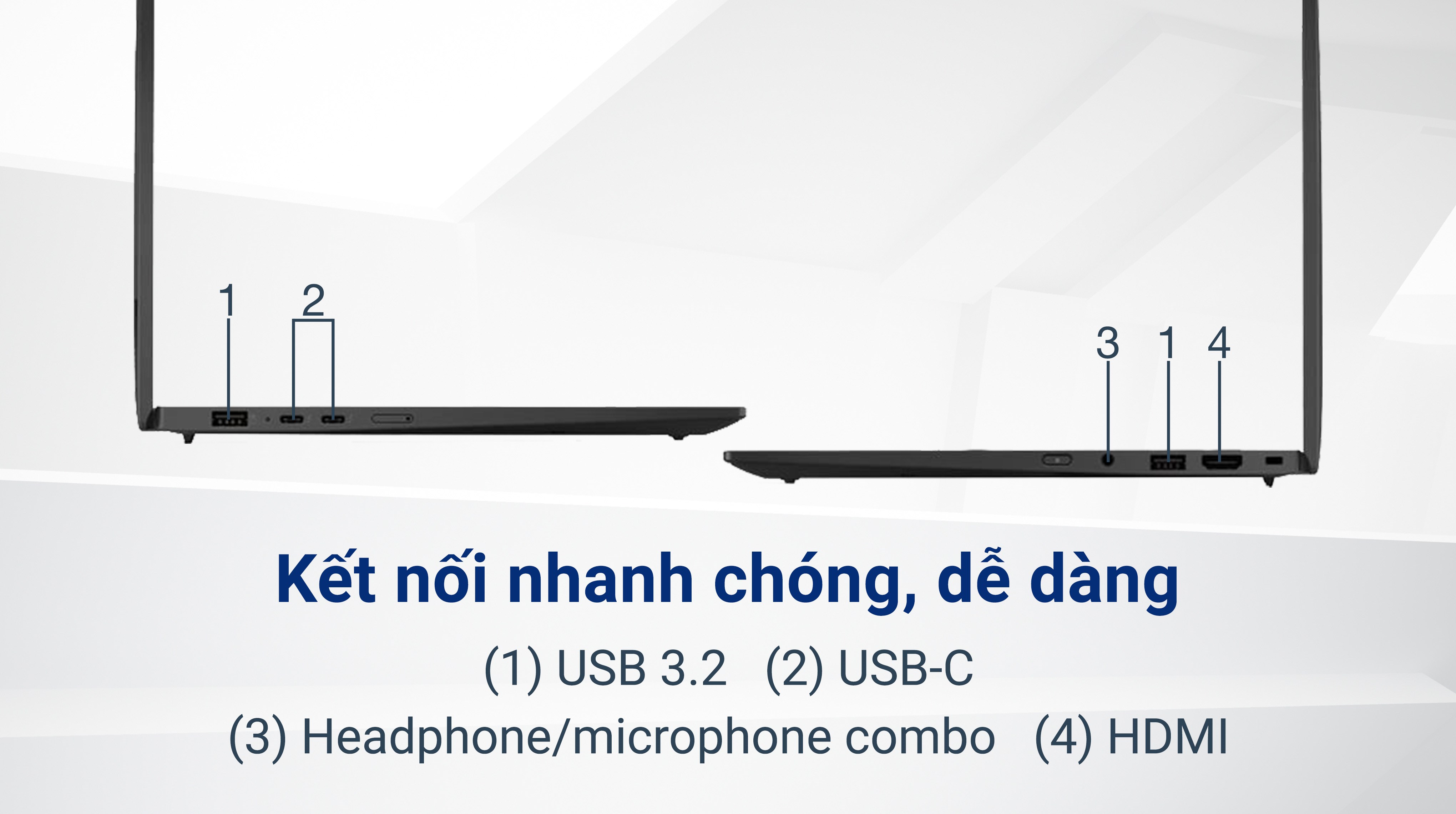 Laptop Lenovo ThinkPad X1 Carbon - 21KC008NVN (Ultra 7 155H, 32GB, 1TB, WUXGA, Win11 Pro)