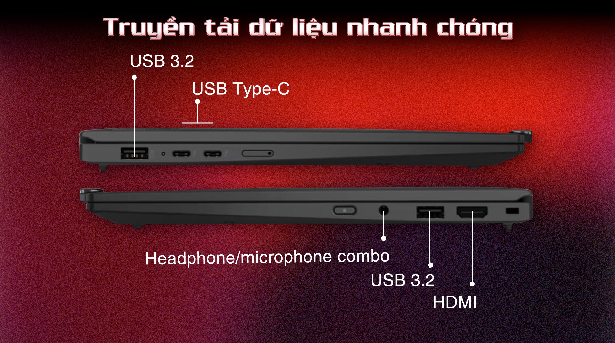 Laptop Lenovo ThinkPad X1 Carbon - 21KC00AGVN (Ultra 7 165U, 64GB, 1TB, 2.8K OLED 120Hz, Win11 Pro)