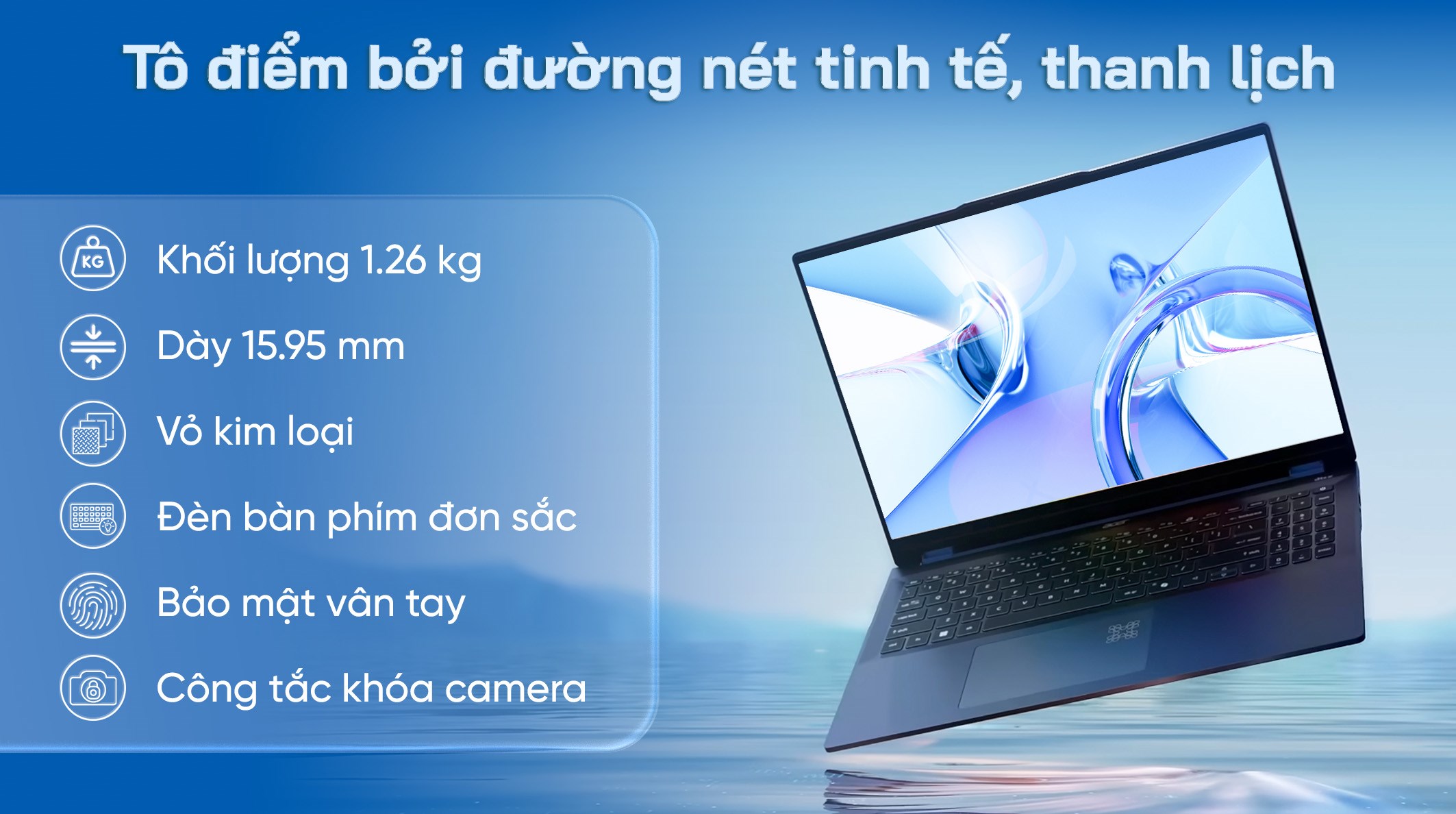 Laptop Acer Swift AI SF14 51 53P9 - NX.J2KSV.002 (Ultra 5 226V, 16GB, 1TB, 2.8K OLED 90Hz, Win11)