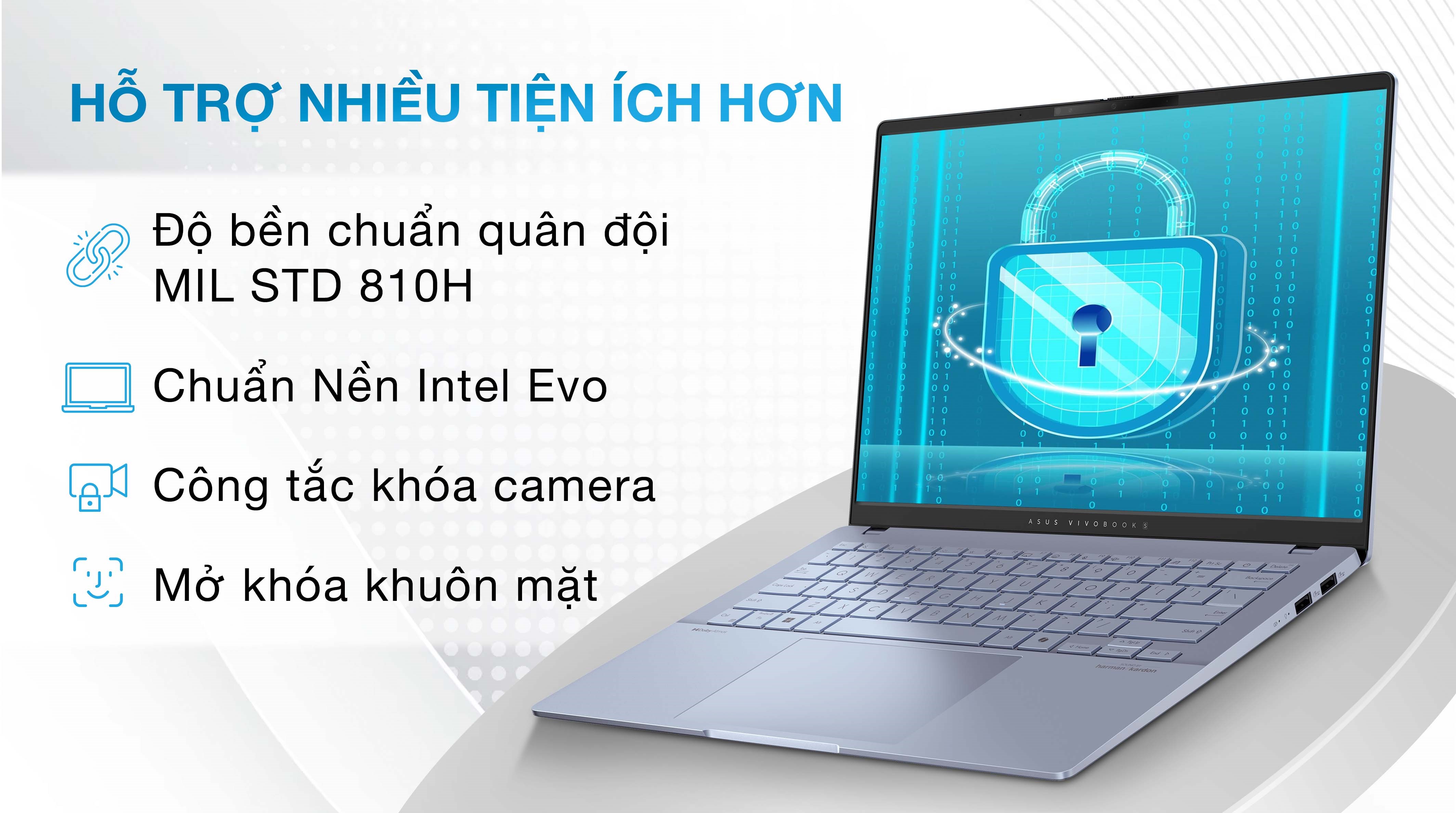 Laptop Asus Vivobook S14 S5406SA - PP060WS (Ultra 5 226V, 16GB, 512GB, 2.8K OLED 120Hz, OfficeHS, Win11)