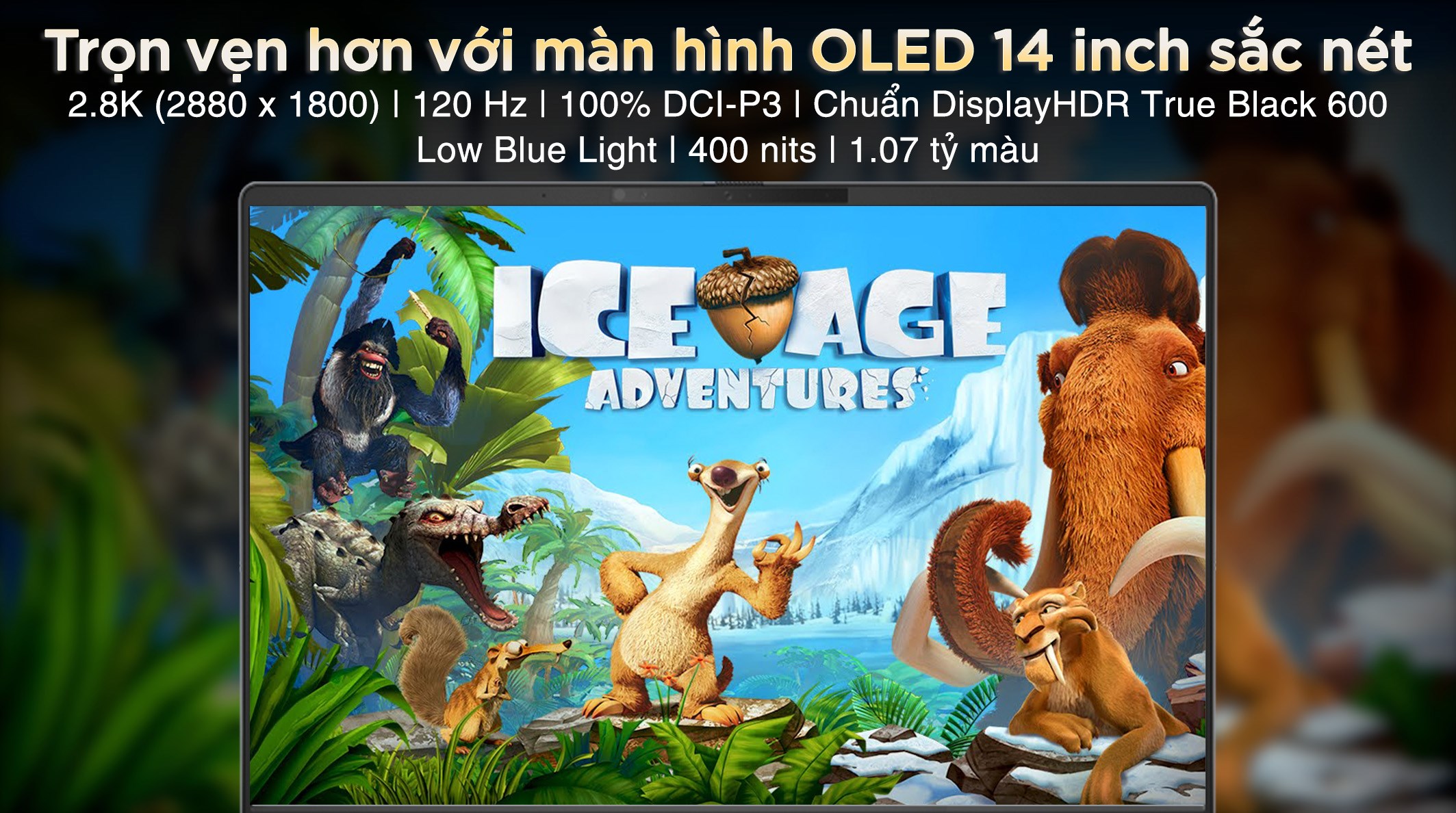 Laptop Asus Vivobook S14 S5406SA - PP059WS (Ultra 7 258V, 32GB, 1TB, 2.8K OLED 120Hz, OfficeHS, Win11)