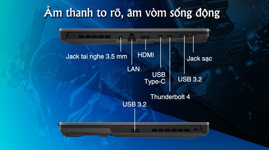 Laptop Asus TUF Gaming F15 FX507ZC4 - HNi7MW (i7 12700H, 16GB, 512GB, RTX 3050 4GB, Full HD 144Hz, Win11)