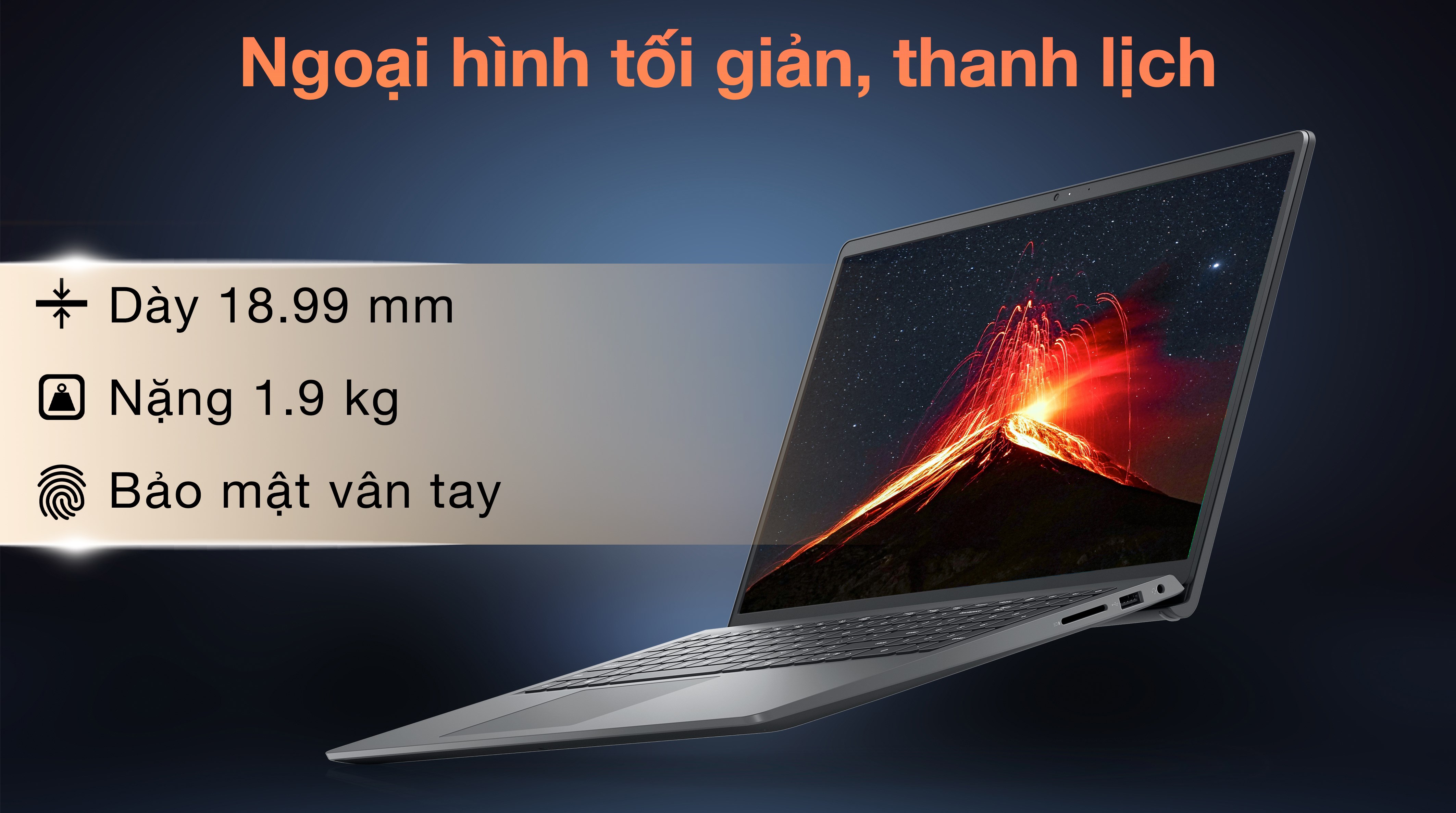 Laptop Dell Inspiron 15 3520 - N3520-i7U165W11BLU-FP (i7 1255U, 16GB, 512GB, Full HD 120Hz, OfficeHS, Win11)