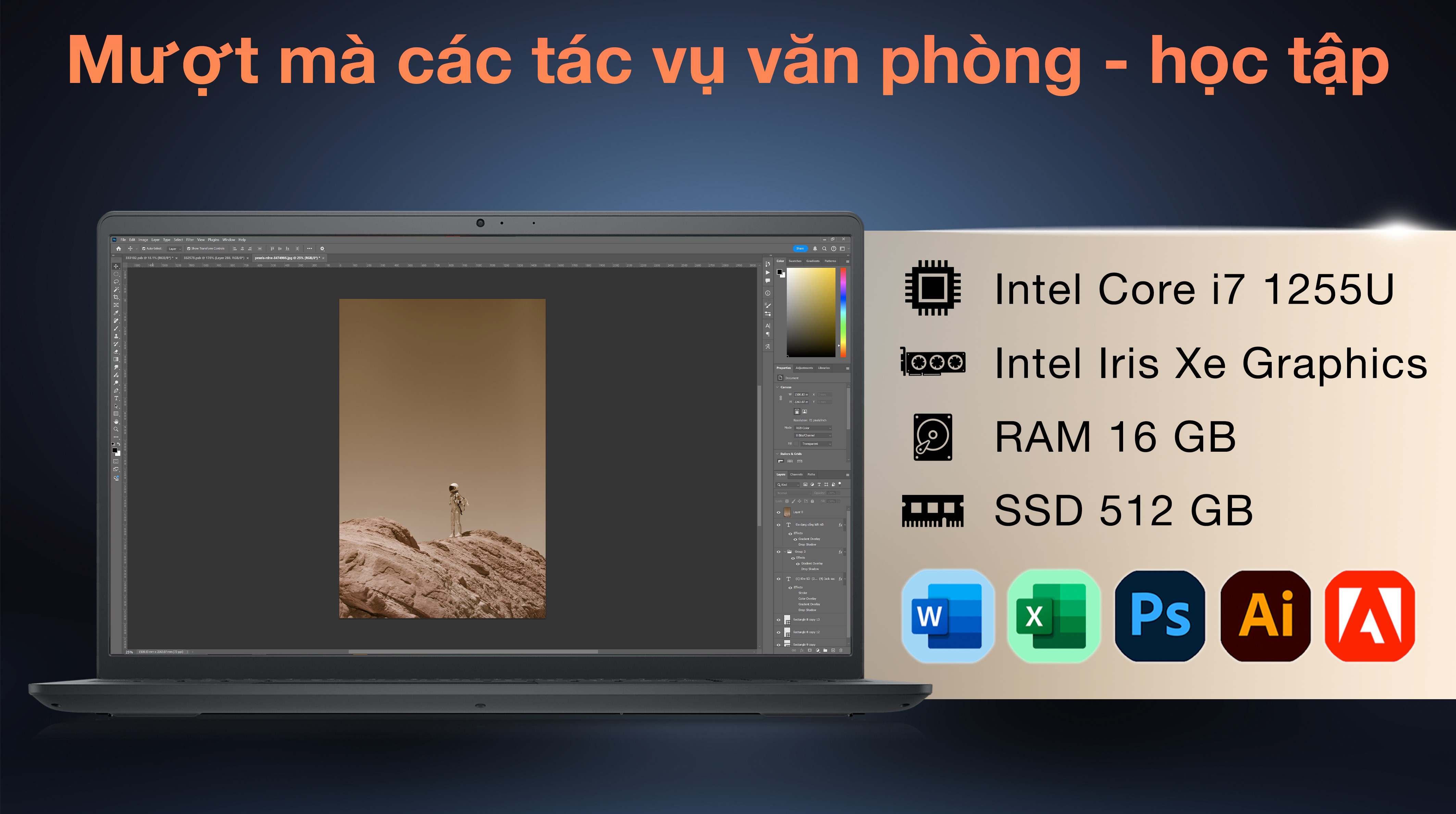 Laptop Dell Inspiron 15 3520 - N3520-i7U165W11BLU-FP (i7 1255U, 16GB, 512GB, Full HD 120Hz, OfficeHS, Win11)