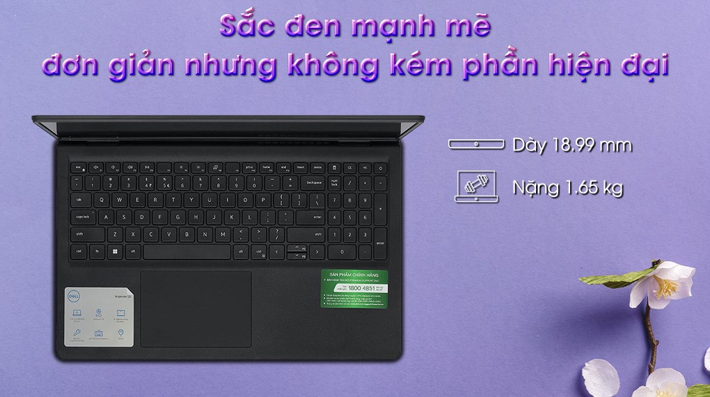 Laptop Dell Inspiron 15 3520 - 25P2315 (i7 1255U, 16GB, 512GB, Full HD 120Hz, OfficeHS, KYHD, Win11)