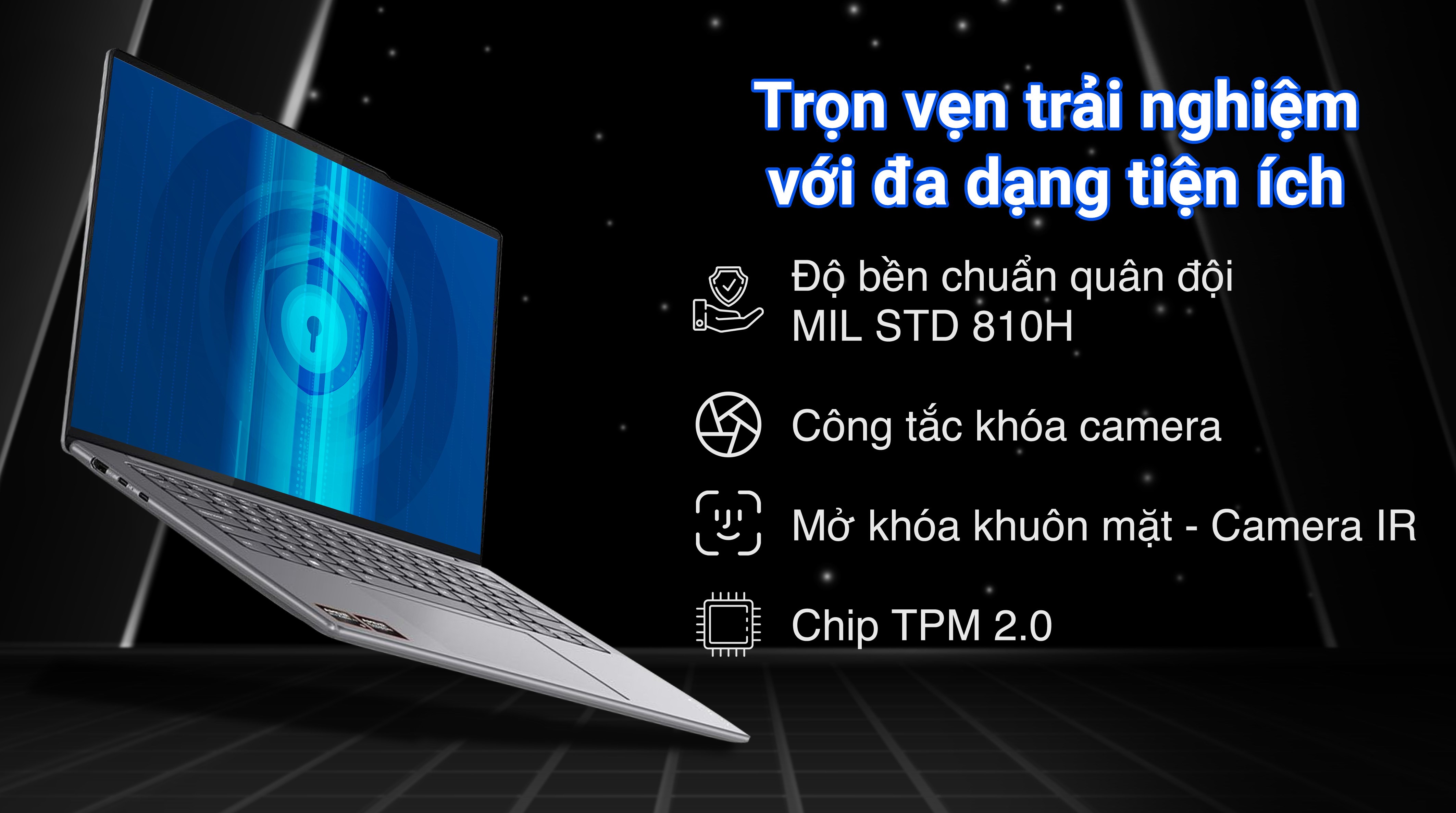 Laptop Lenovo Yoga Pro 7 14ASP9 - 83HN0022VN (R9 AI 365, 32GB, 1TB, 2.8K OLED 120Hz, OfficeHs, Win11)