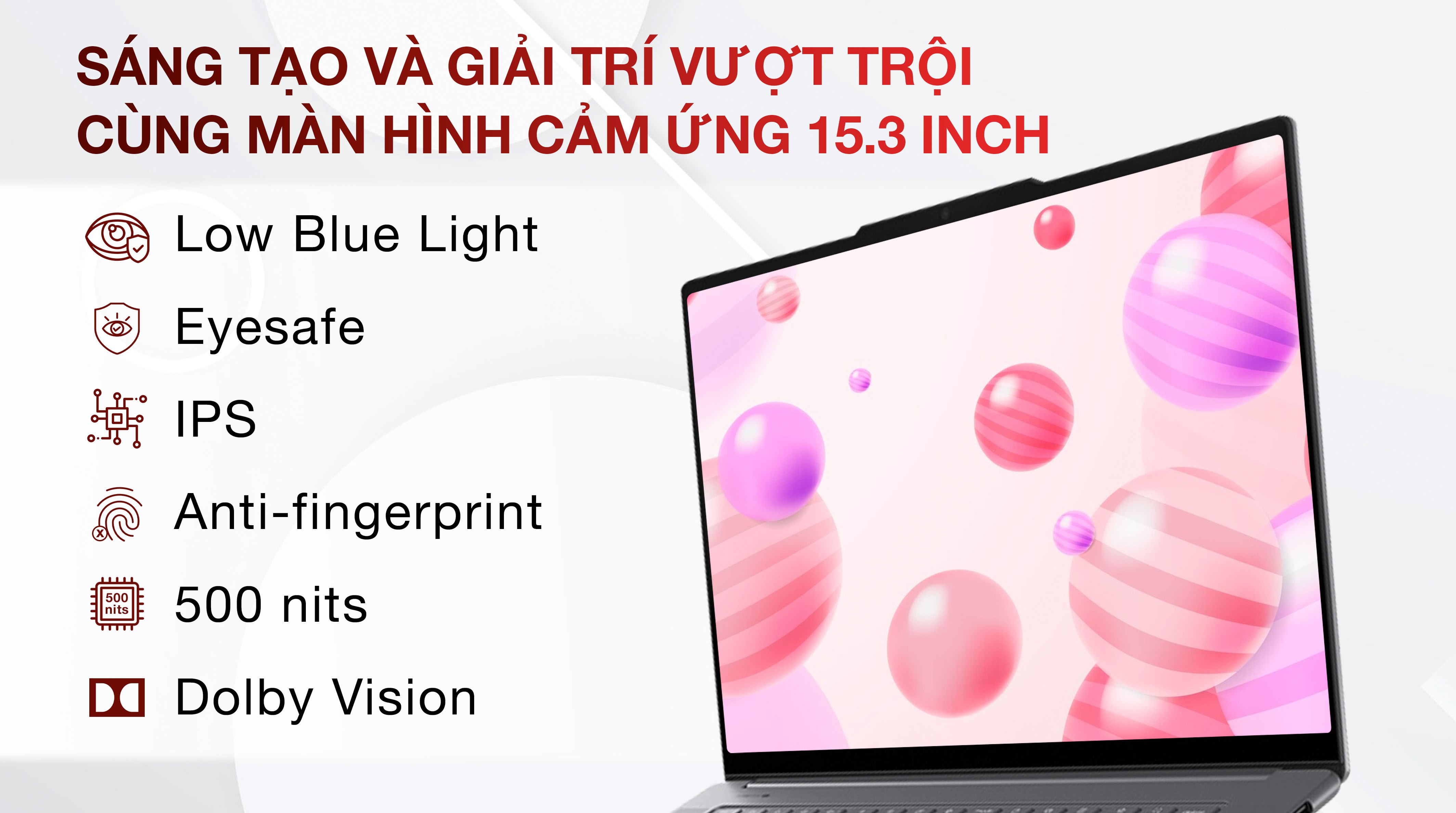 Laptop Lenovo Yoga Slim 7 15ILL9 - 83HM000GVN (Ultra 7 258V, 32GB, 1TB, 2.8K 120Hz, Cảm ứng, OfficeHS, Win11)