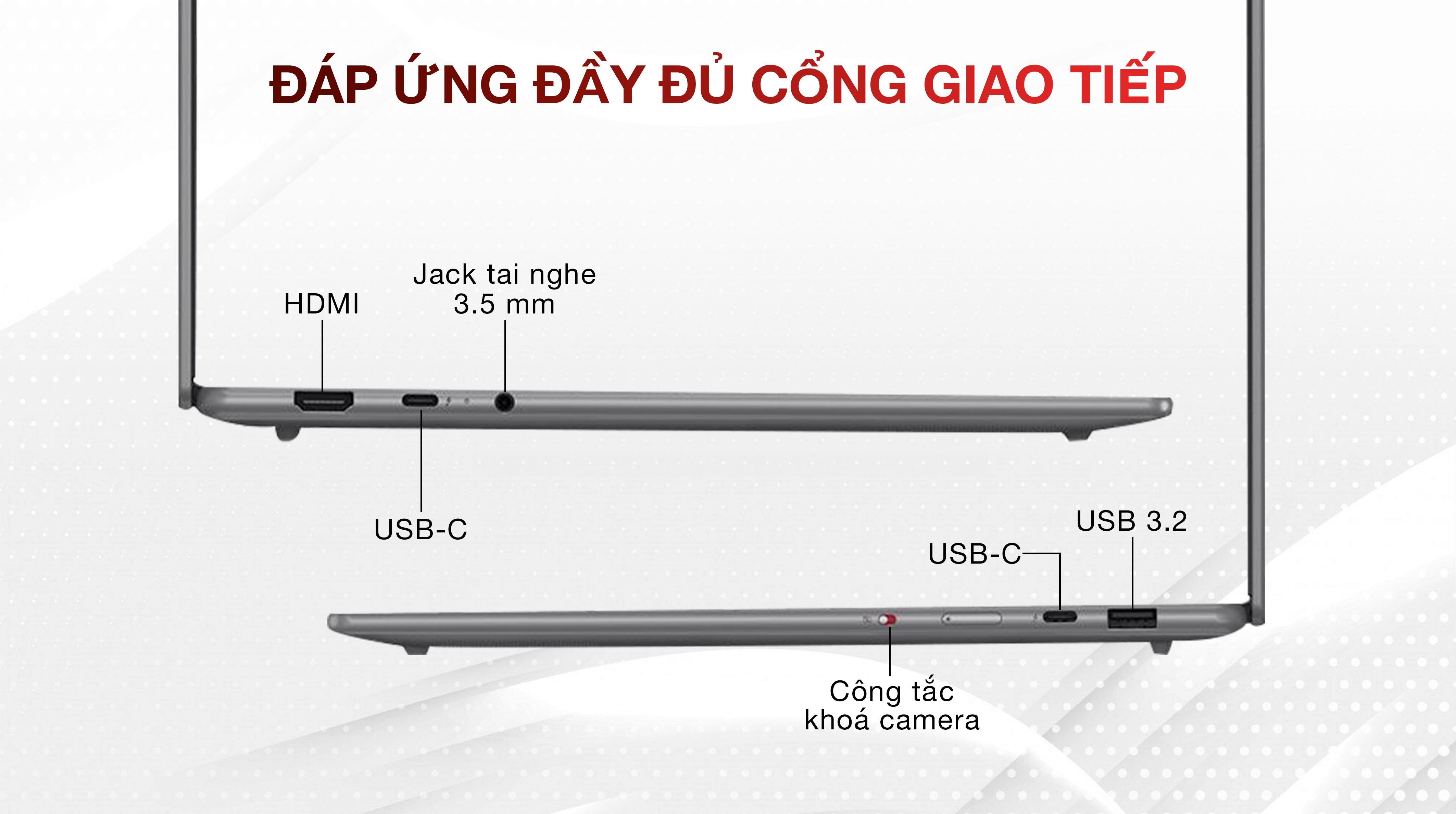 Laptop Lenovo Yoga Slim 7 15ILL9 - 83HM000GVN (Ultra 7 258V, 32GB, 1TB, 2.8K 120Hz, Cảm ứng, OfficeHS, Win11)