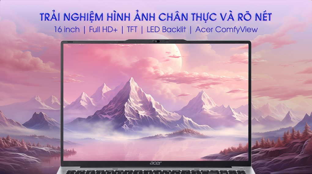 Laptop Acer Aspire Lite 16 G2 AL16 52P 76DU - NX.J2SSV.005 (i7 1355U, 16GB, 512GB, Full HD+, Win11)