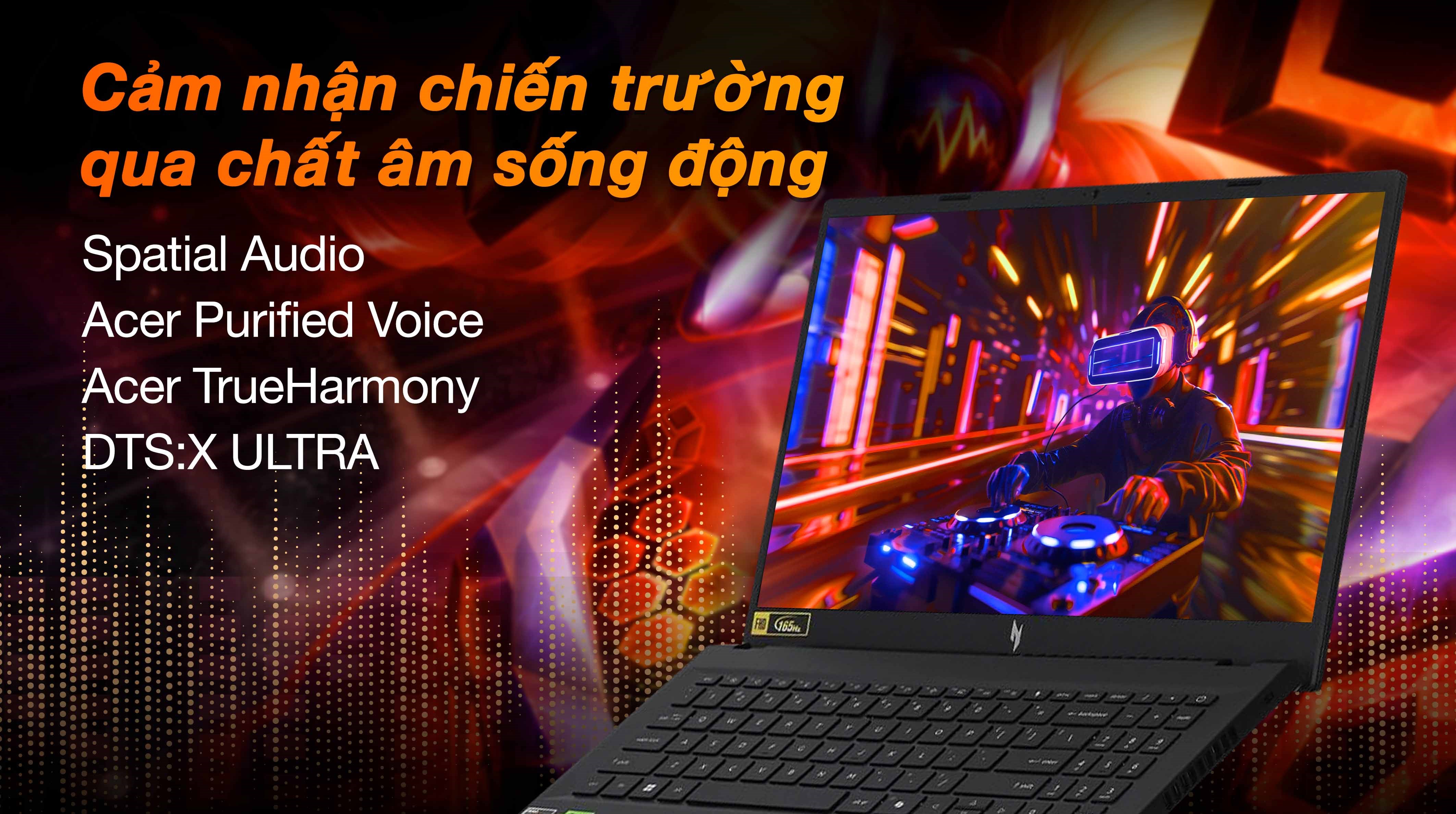 Acer Nitro V 15 ANV15 41 R2UP R5 6600H (NH.QPGSV.004) - Âm thanh