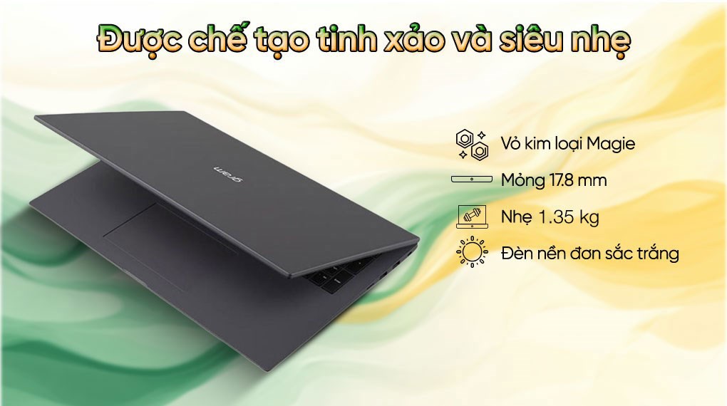 Laptop LG Gram 17Z90S - 17Z90S-G.AH78A5 (Ultra 7 155H, 16GB, 1TB, WQXGA, Win11)