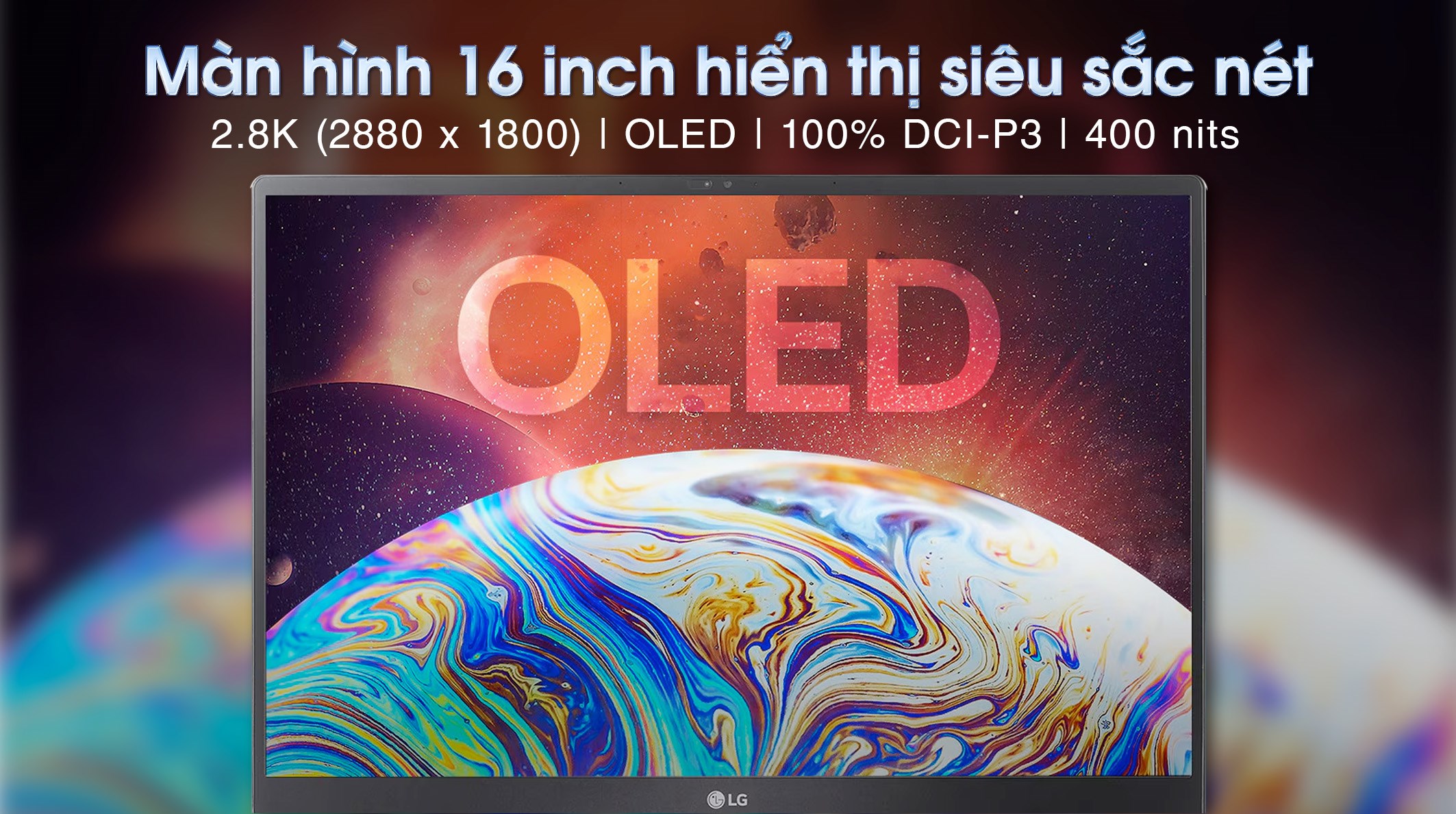 Laptop LG Gram 16Z90SP - 16Z90SP-K.AH78A5 (Ultra 7 155H, 16GB, 512GB, 2.8K OLED, Win11)