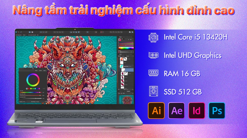 Laptop Lenovo IdeaPad 5 2in1 14IRH9 - 83KX003WVN (i5 13420H, 16GB, 512GB, WUXGA OLED, Cảm ứng, Win11)