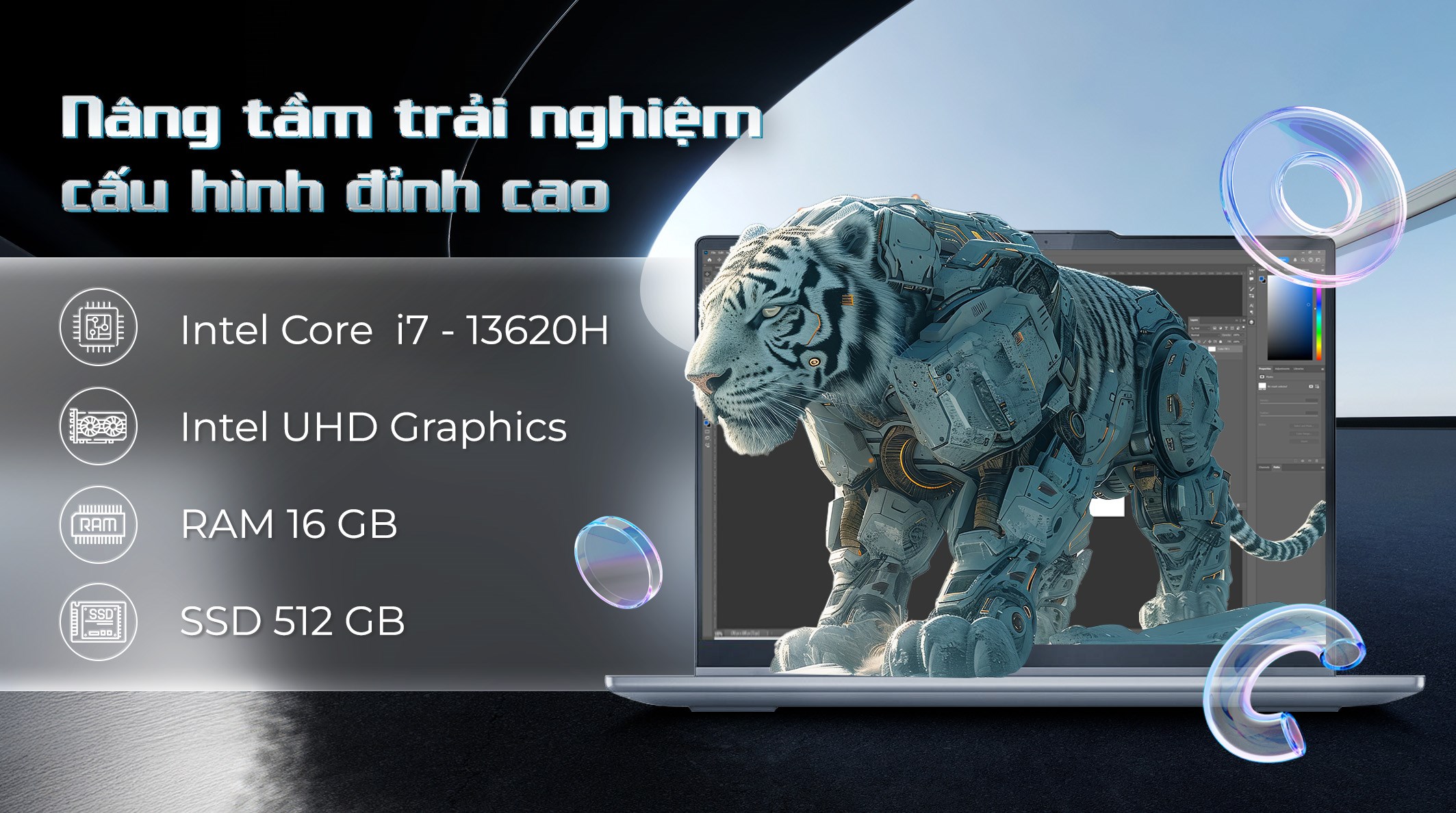 Laptop Lenovo IdeaPad 5 2in1 14IRH9 - 83KX003XVN (i7 13620H, 16GB, 512GB, WUXGA OLED, Cảm ứng, Win11)