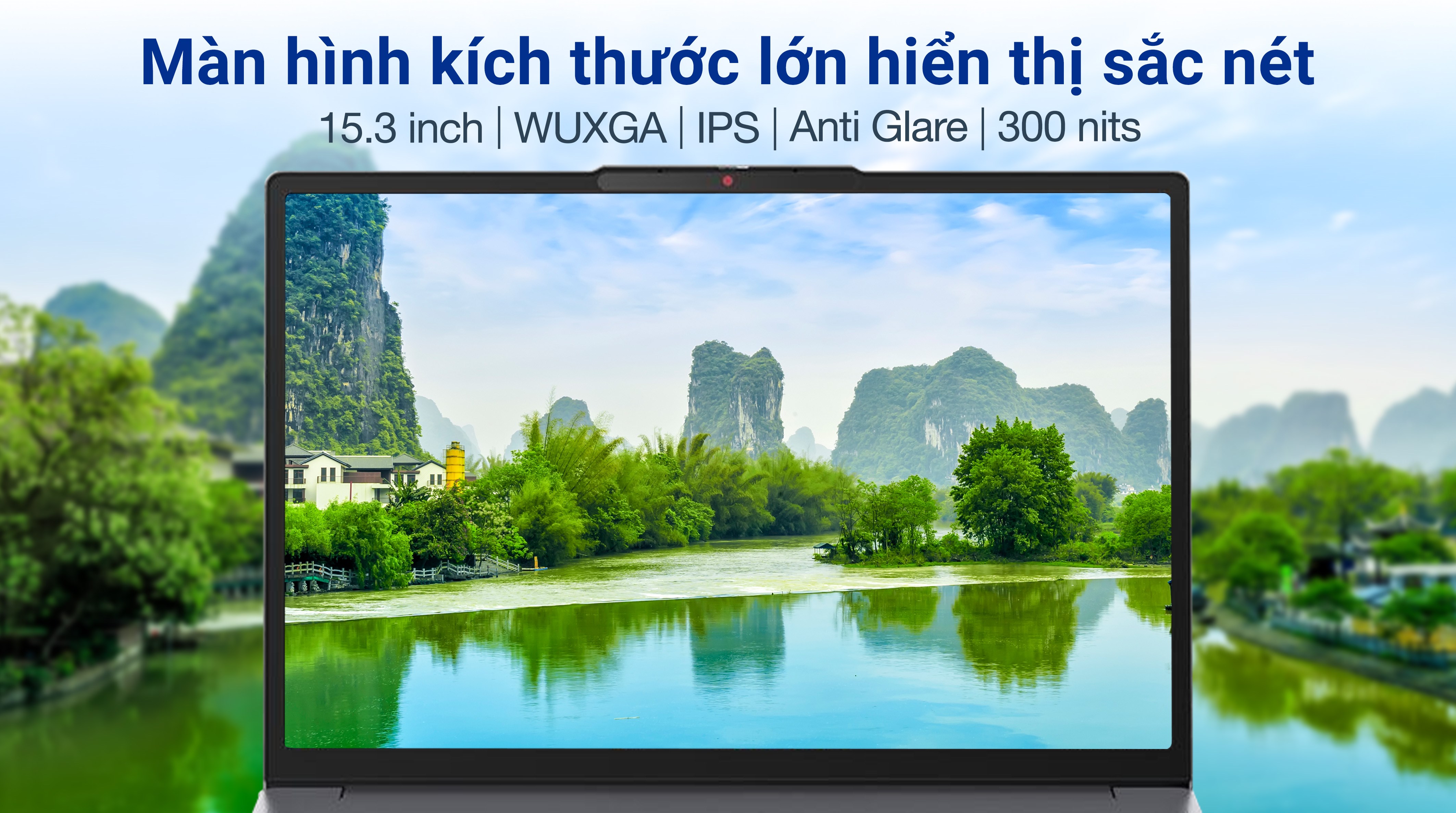 Laptop Lenovo IdeaPad Slim 3 15IRH10 - 83K1000HVN (i5 13420H, 16GB, 512GB, WUXGA, Win11)