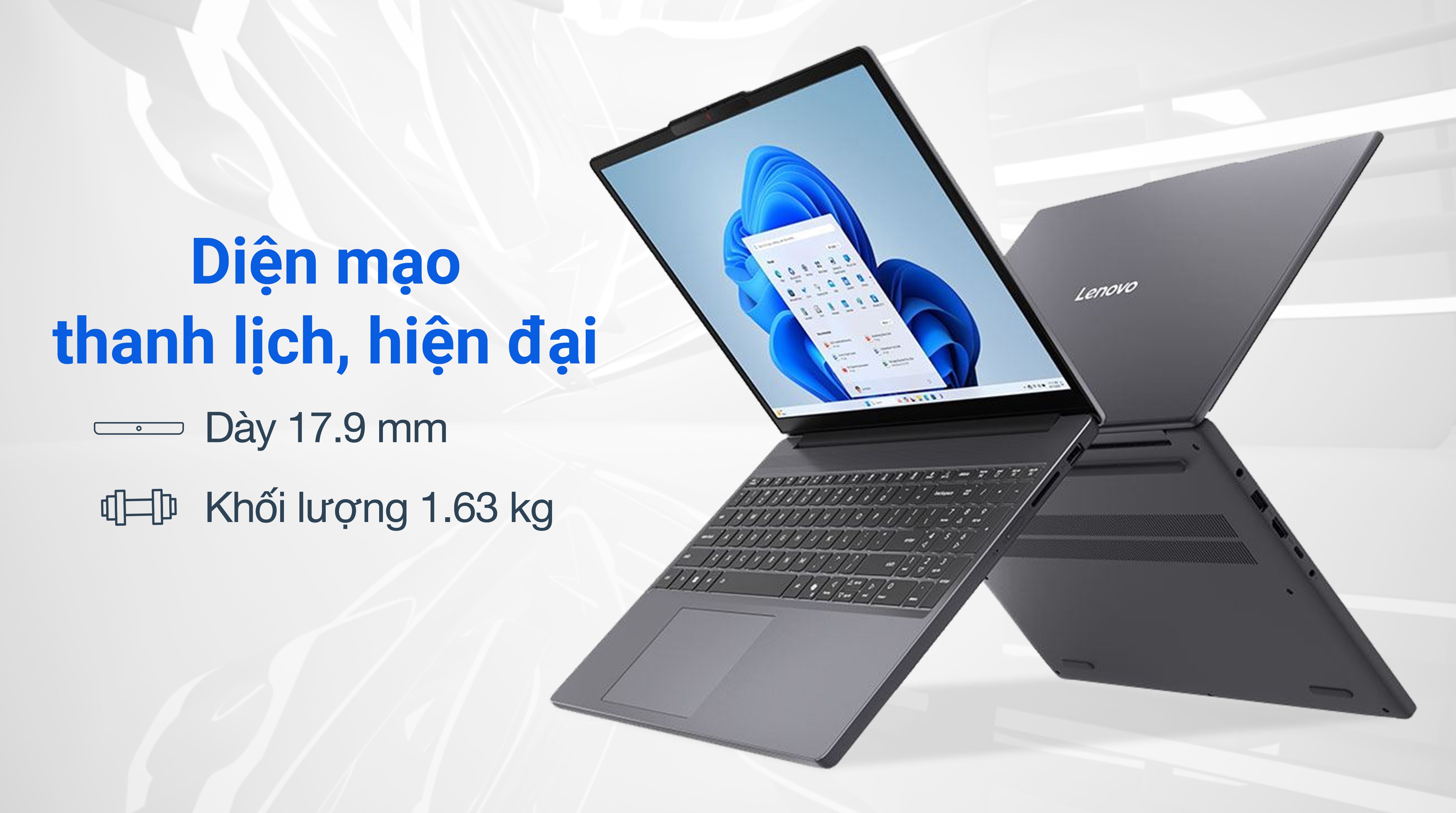 Laptop Lenovo IdeaPad Slim 3 15IRH10 - 83K1000FVN (i7 13620H, 24GB, 512GB, WUXGA, Win11)