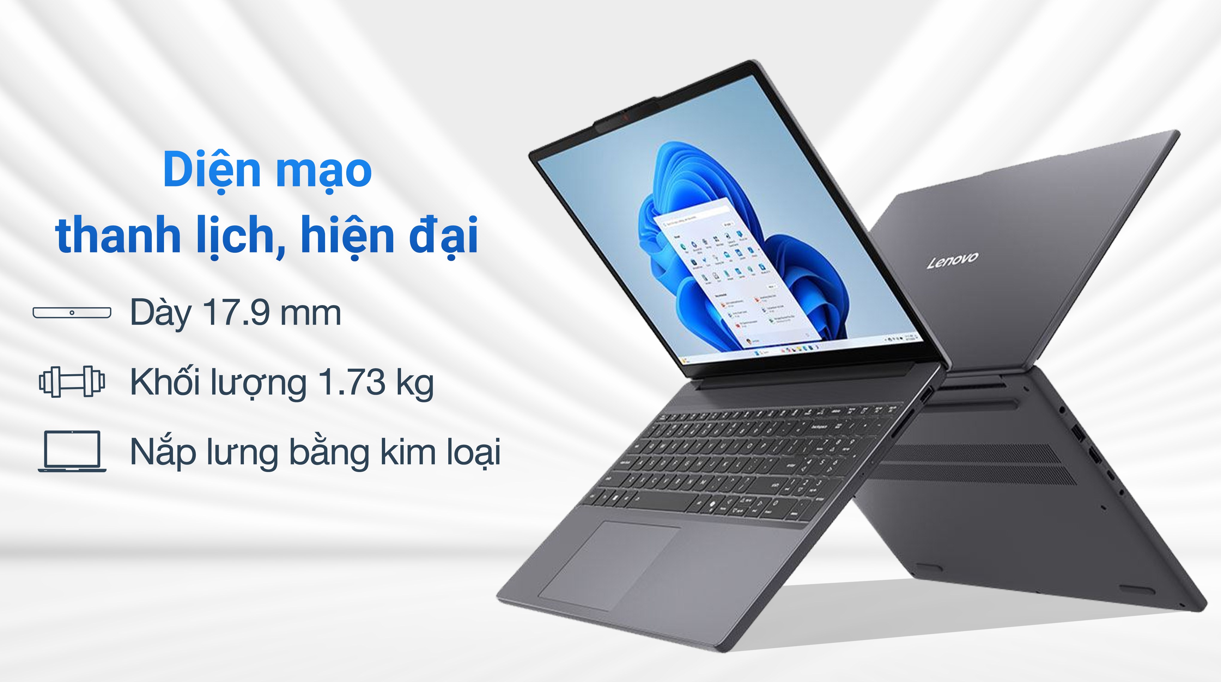 Laptop Lenovo IdeaPad Slim 3 16IRH10 - 83K20004VN (i7 13620H, 24GB, 512GB, WUXGA, Win11)