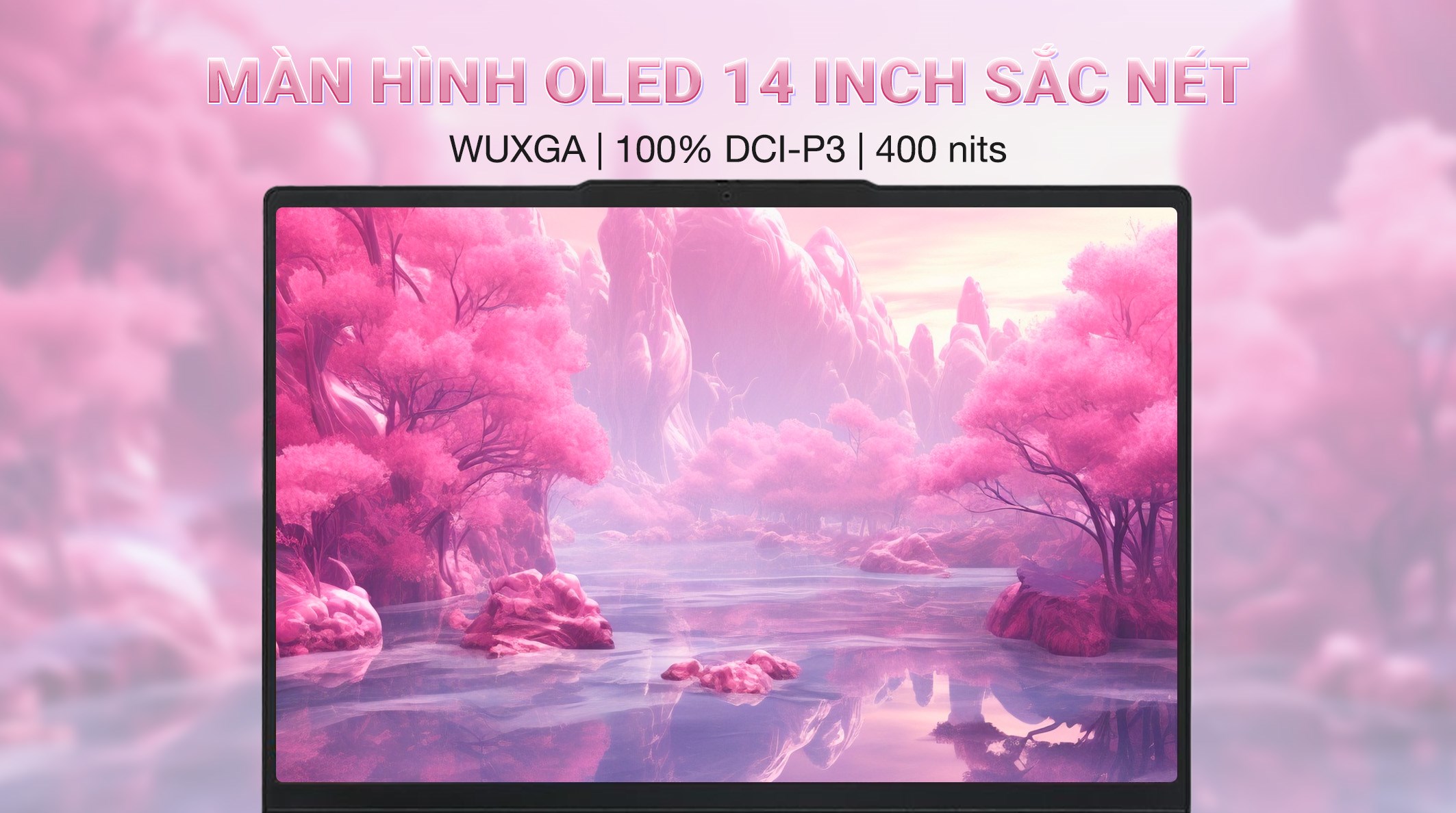 Laptop Lenovo IdeaPad Slim 5 OLED 14AHP10 - 83HV001MVN (R7 8845HS, 32GB, 512GB, WUXGA OLED, OfficeH24+365, Win11)