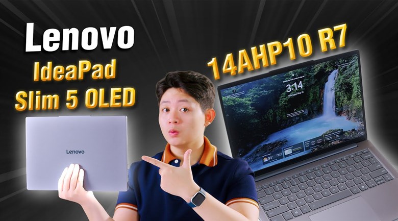 Laptop Lenovo IdeaPad Slim 5 OLED 14AHP10 - 83HV001MVN (R7 8845HS, 32GB, 512GB, WUXGA OLED, OfficeH24+365, Win11)