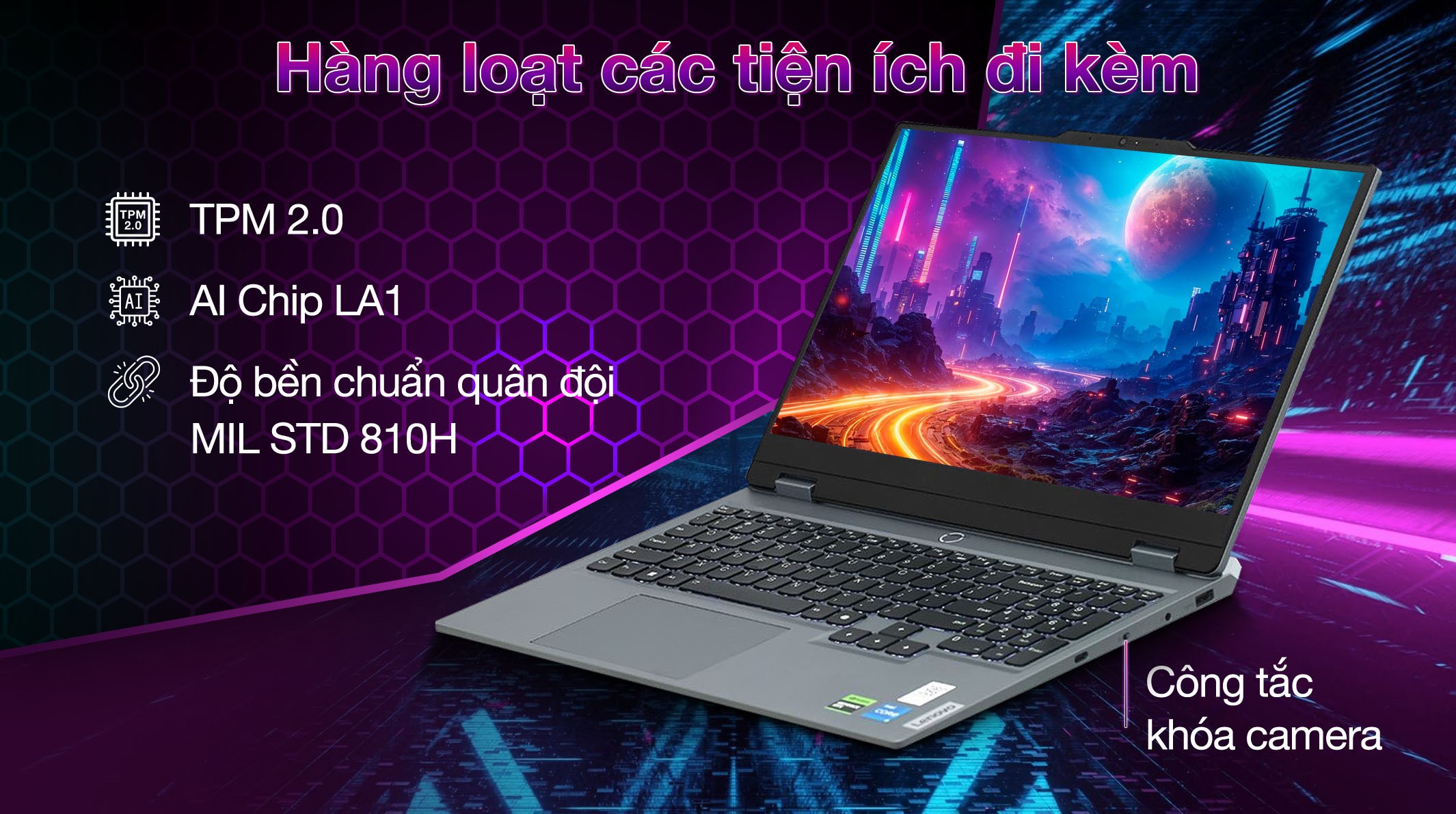 Laptop Lenovo LOQ 15IAX9 i5 12450HX/12GB/512GB/6GB RTX4050/144Hz/Win11 (83GS001QVN)