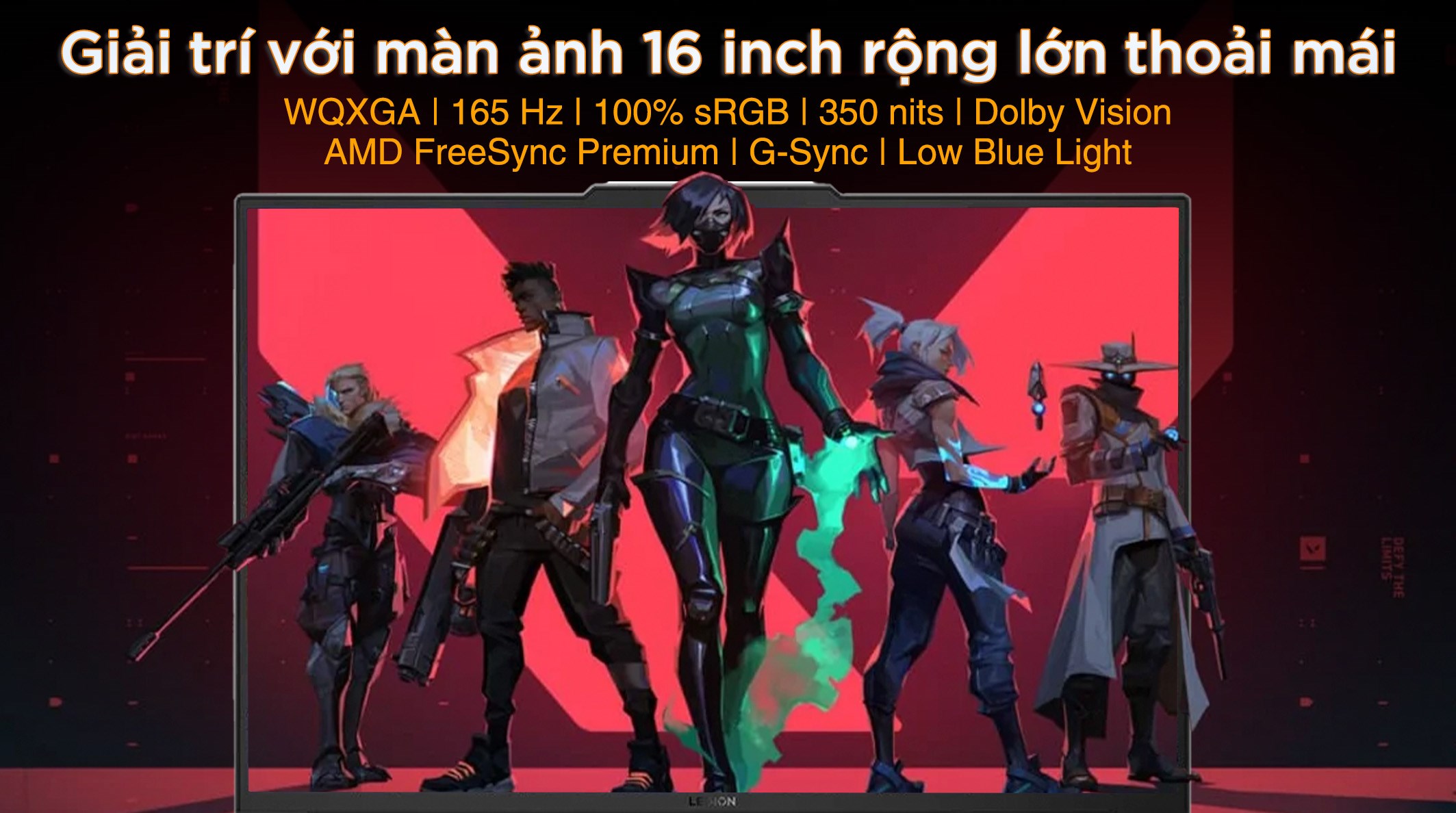 Laptop Lenovo Gaming Legion Slim 5 16AHP9 - 83DH003AVN (R7 8845HS, 16GB, 512GB, RTX 4060 8GB, WQXGA 165Hz, Win11)