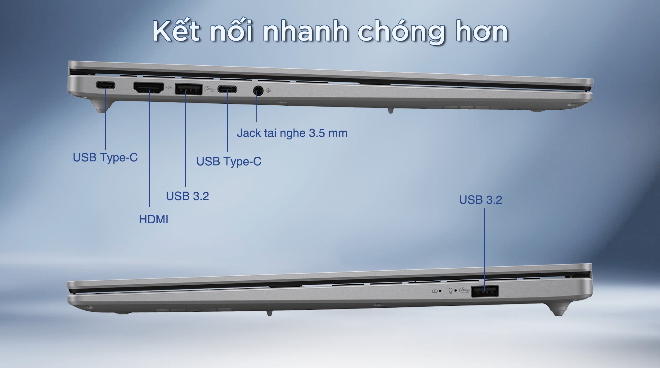 Laptop Asus Vivobook 16 M1607KA - MB091WS (R7 AI 350, 16GB, 512GB, WUXGA, OfficeH24+365, Win11)