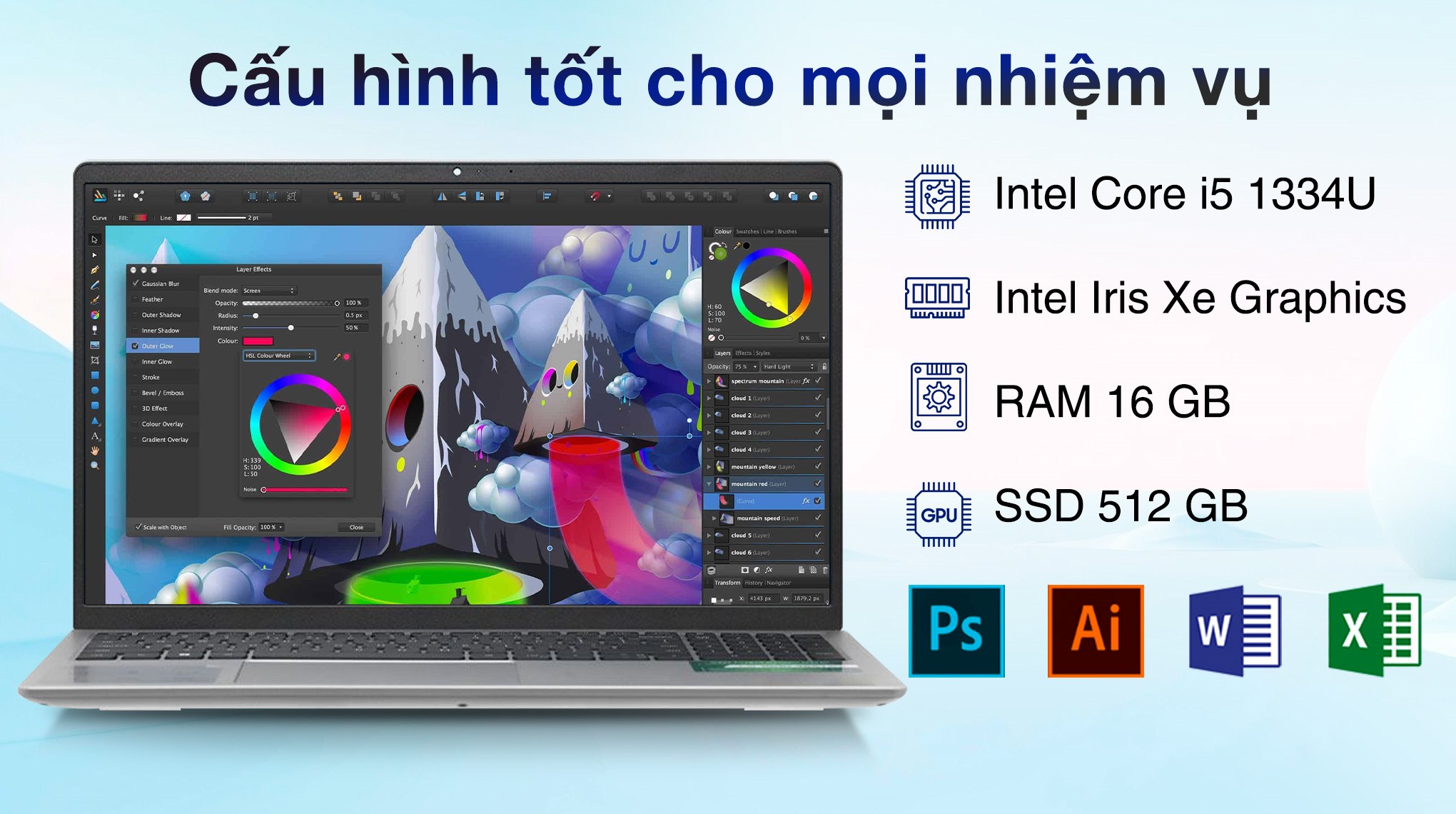 Laptop Dell Inspiron 15 3530 - N5I5530W1 (i5 1334U, 16GB, 512GB, Full HD 120Hz, OfficeH24+365, Win11)