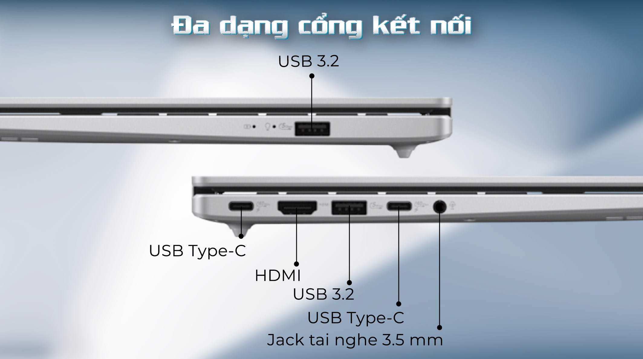 Laptop Asus Vivobook 14 A1407CA - LY008WS (Ultra 5 225H, 16GB, 512GB, WUXGA, OfficeH24+365, Win11)
