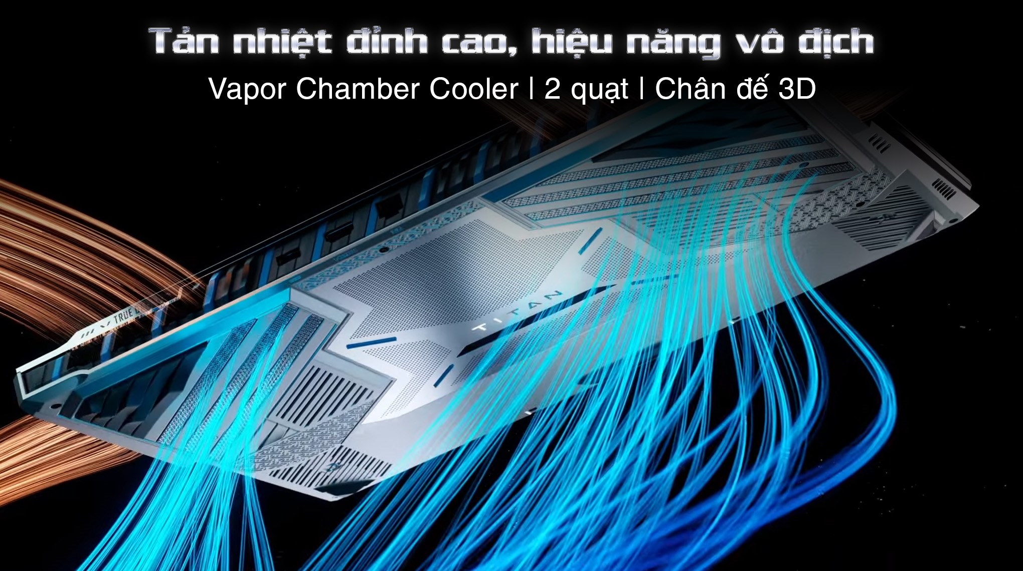 Laptop MSI Gaming Titan 18 HX AI A2XWIG - 090VN (Ultra 9 285HX, 64GB, 6TB, RTX 5080 16GB, 4K 120Hz, Win11)