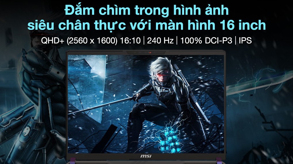 Laptop MSI Gaming Vector 16 HX AI A2XWIG - 062VN (Ultra 9 275HX, 16GB, 1TB, RTX 5080 16GB, QHD+ 240Hz, Win11)