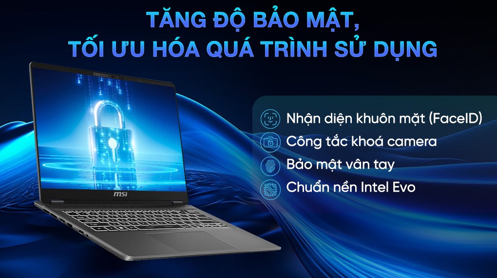 Laptop MSI Prestige 14 AI+ Evo C2VMG - 020VN (Ultra 7 258V, 32GB, 1TB, 2.8K OLED 120Hz, Win11)