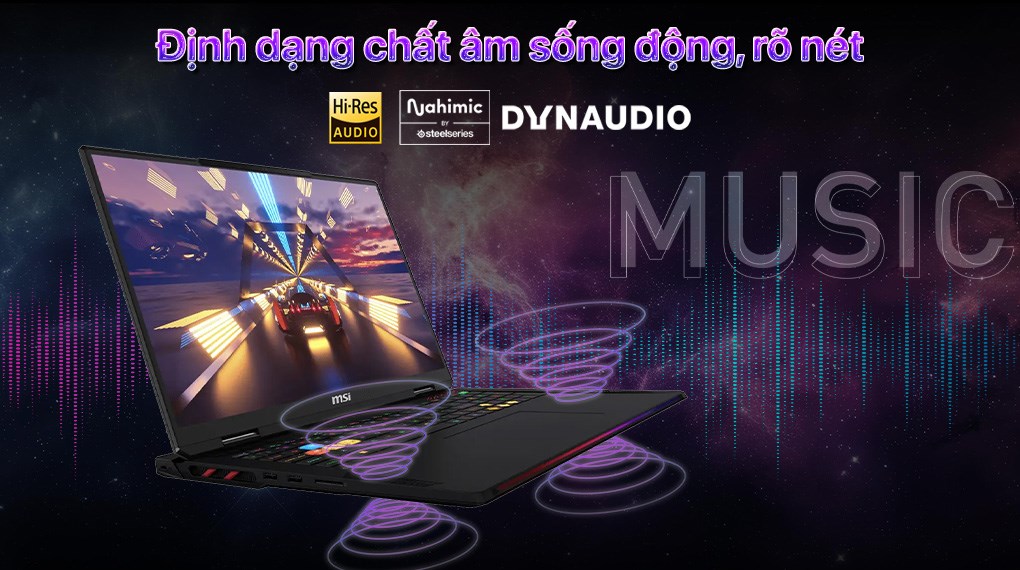 Laptop MSI Raider 18 HX AI A2XWIG - 033VN (Ultra 9 285HX, 64GB, 4TB, RTX 5080 16GB, 4K 120Hz, Win11)