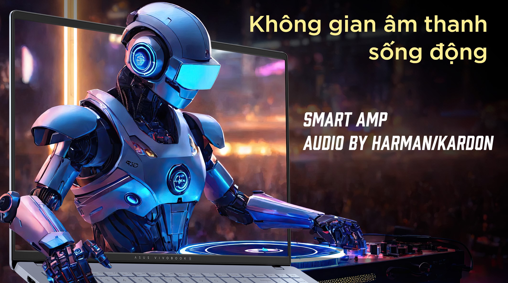 Laptop Asus Vivobook S16 S5606CA - RI114WS (Ultra 5 225H, 16GB, 512GB, 2.8K 120Hz, OfficeH24+365, Win11)